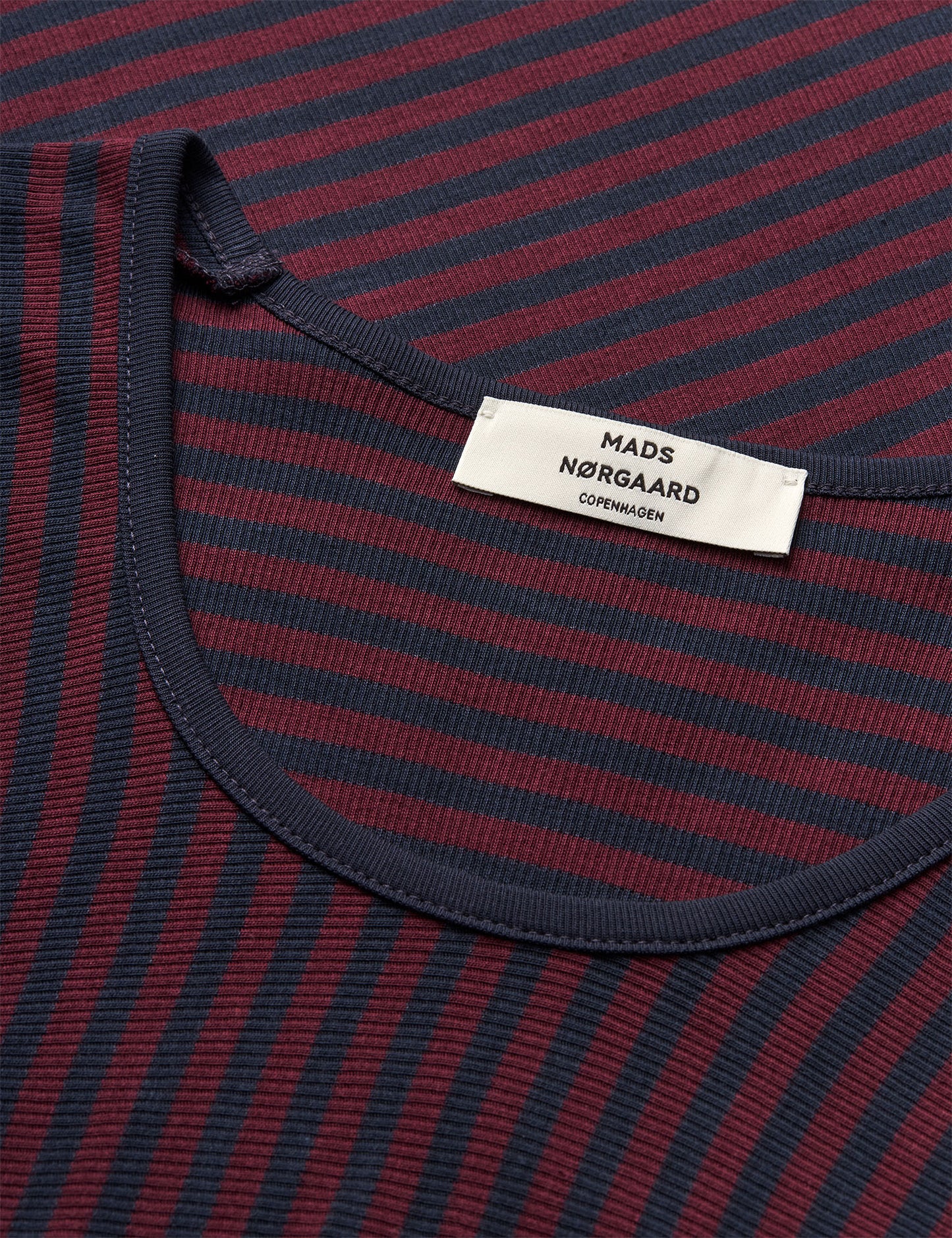 2x2 Cotton Stripe Severa Dress, Sky Captain/Winetasting