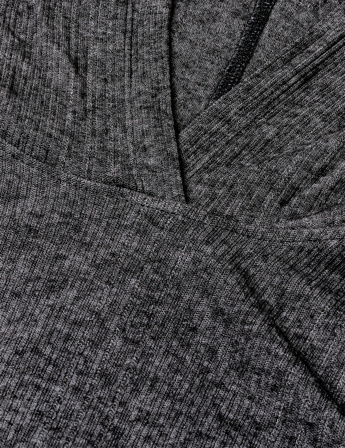 Point Wool Tutti Hood, Dark Grey Melange