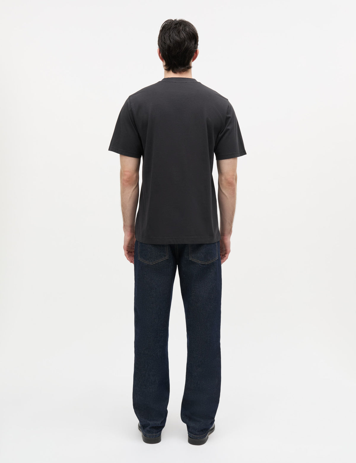 Cotton Jersey Print Frode Tee, Black