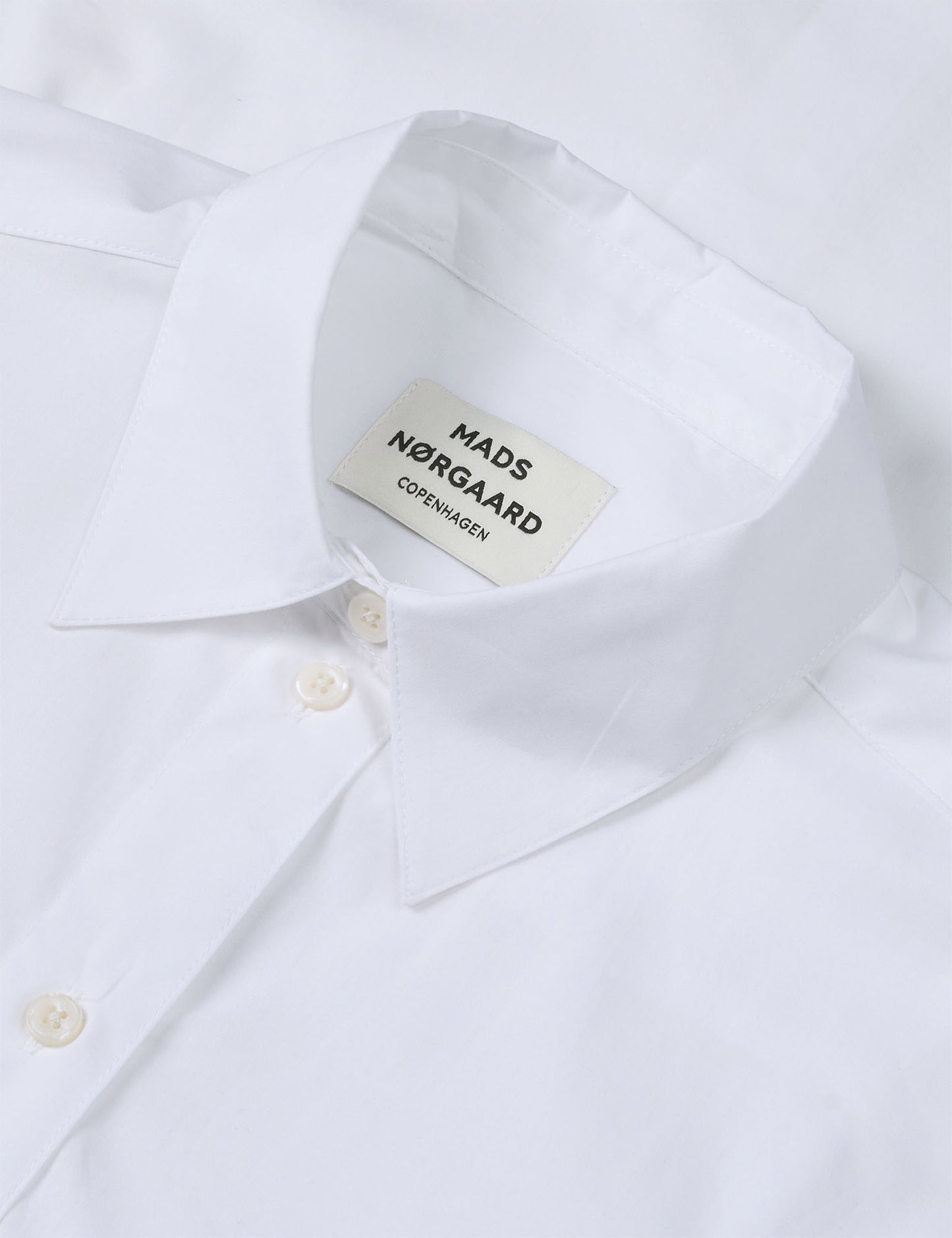 Carlo Poplin Crelly Shirt, Snow White