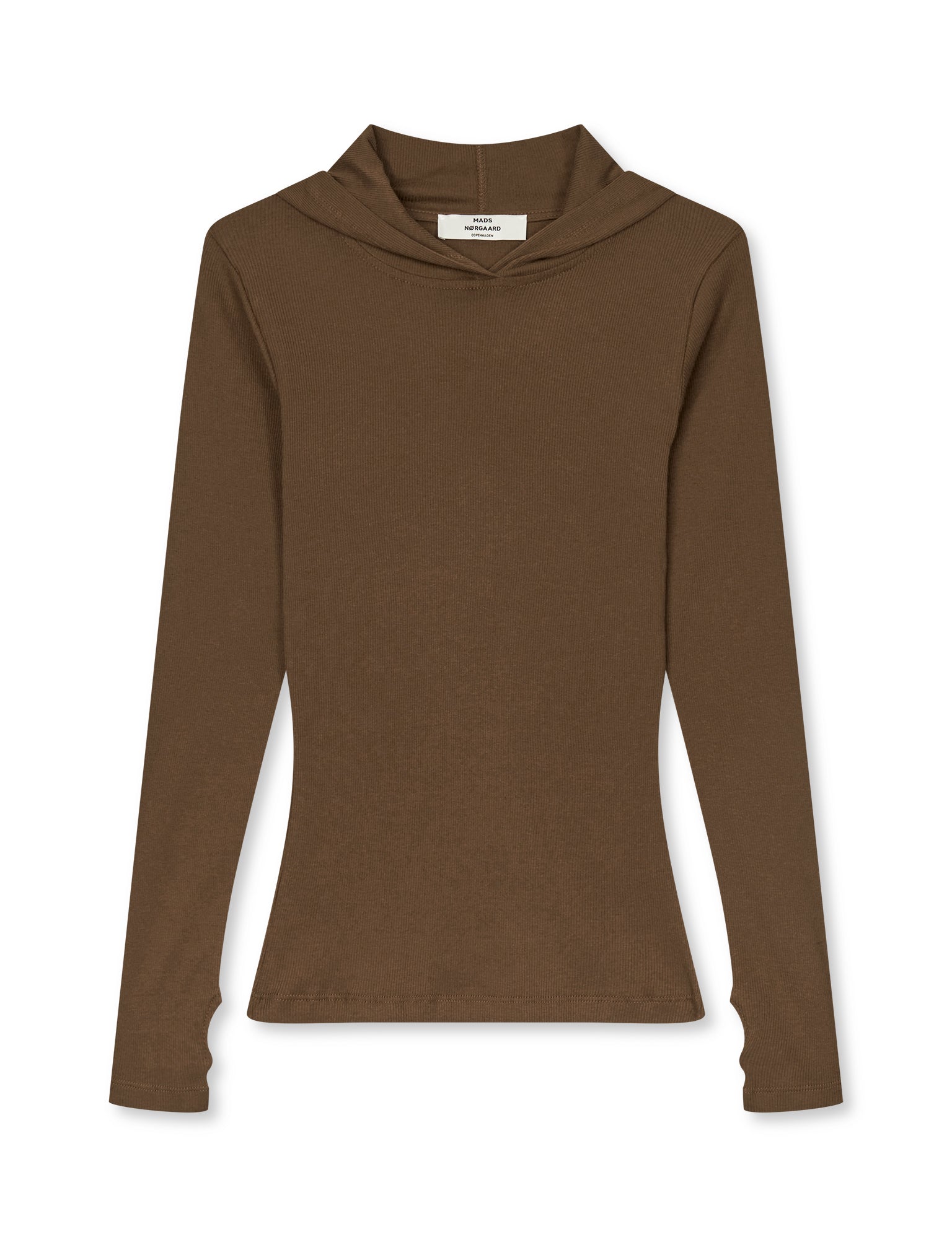 2x2 Cotton Tutti Hood, Cocoa – MADS NØRGAARD – COPENHAGEN