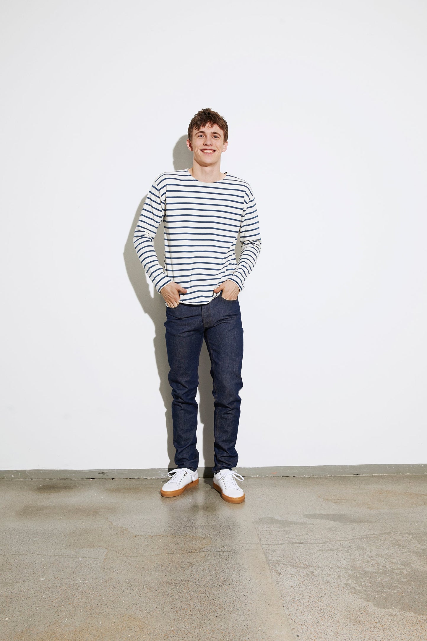 Picasso Tash Long, White Alyssum/Dark Denim
