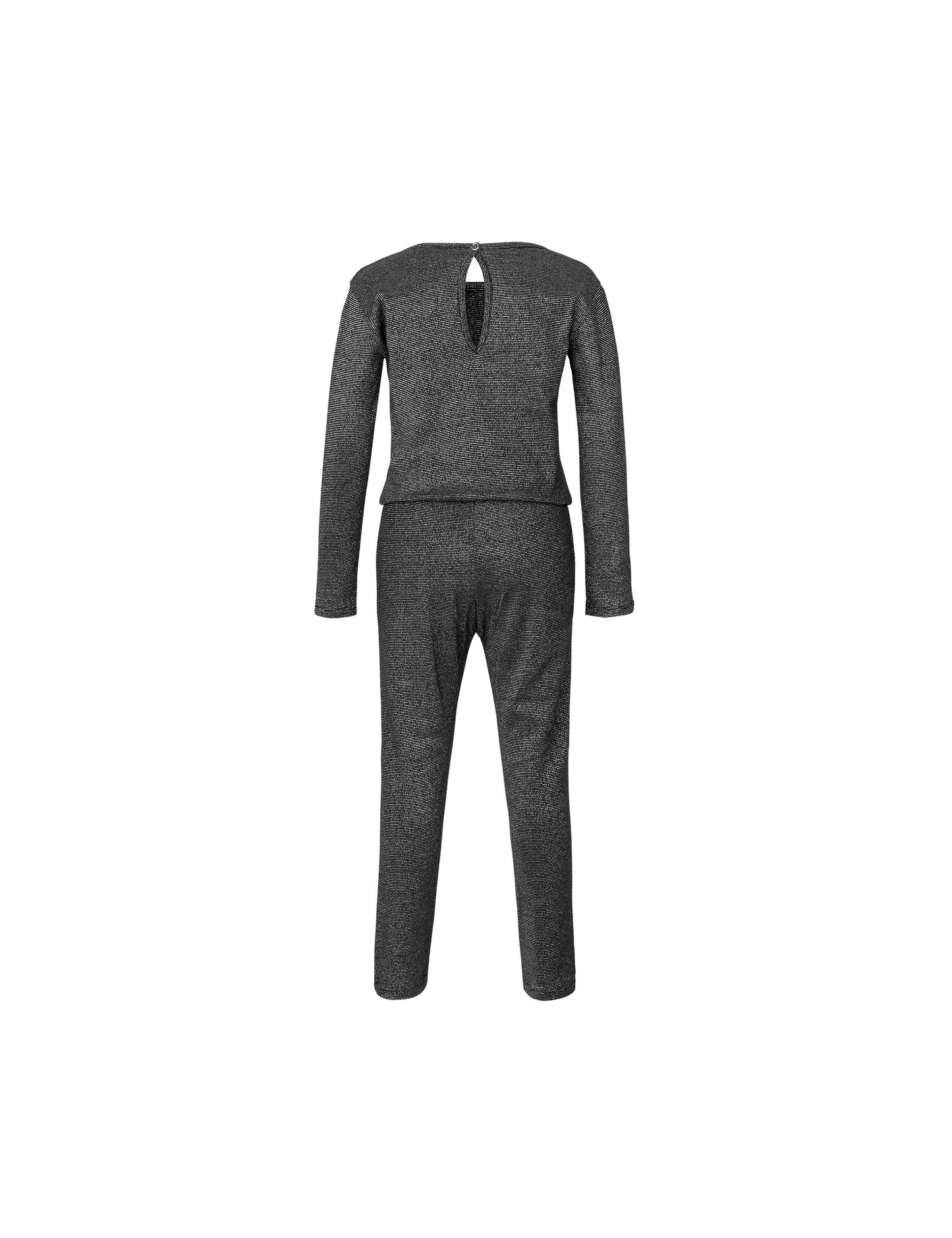 Glittery Stripe Cavini Long, Black/Silver