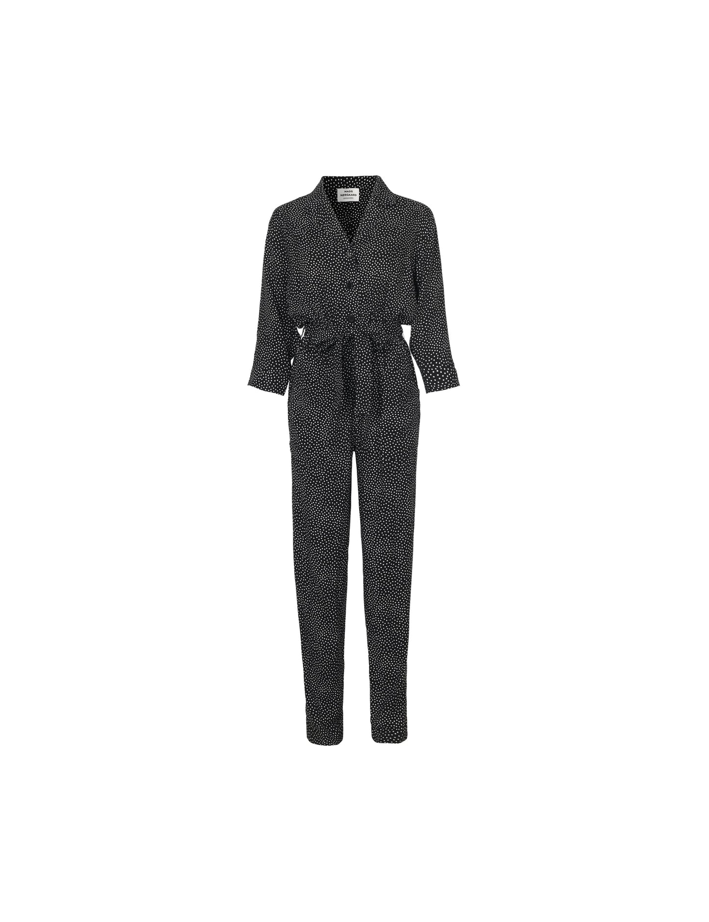 Dot Viscose Cenna, Black/Ecru