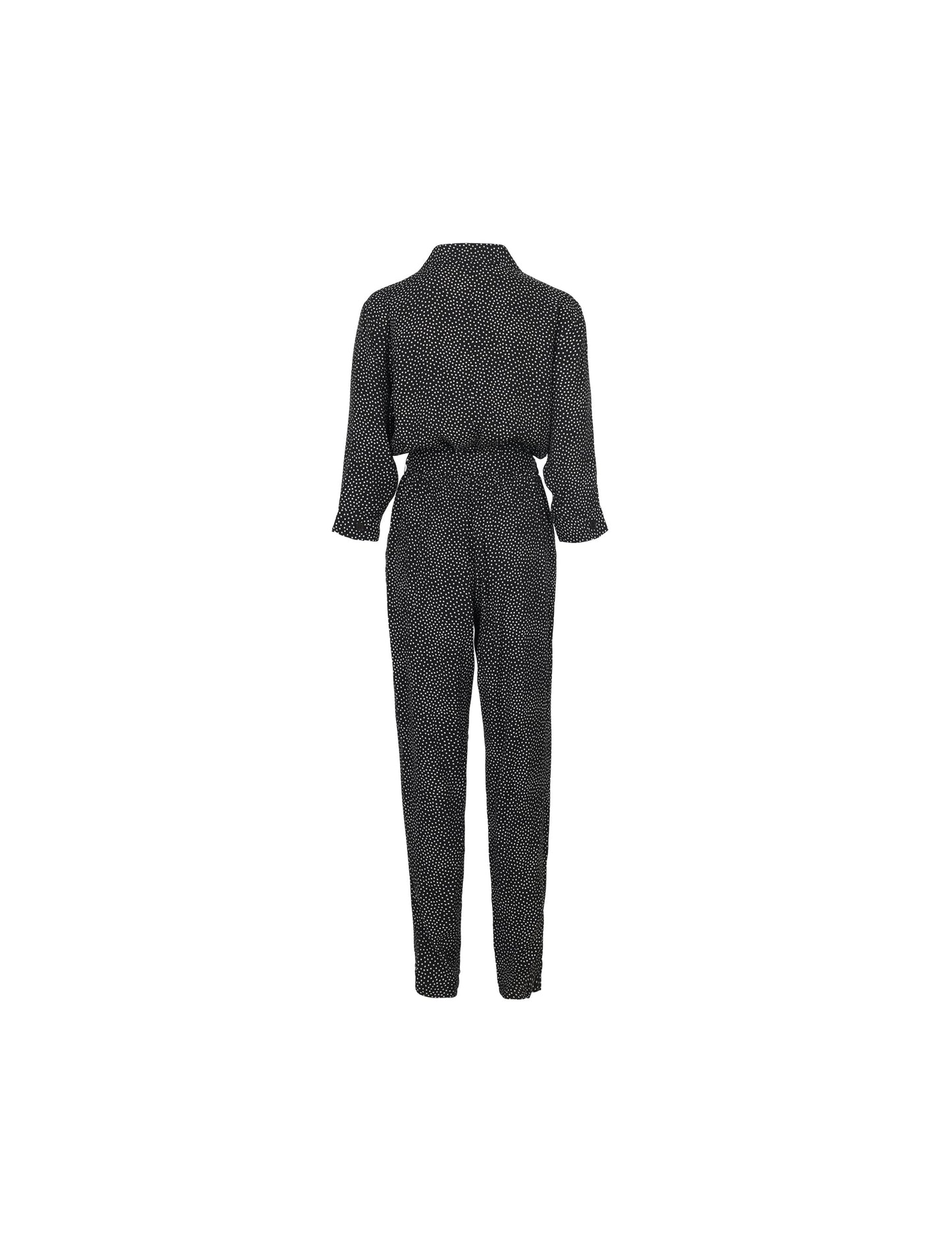 Dot Viscose Cenna, Black/Ecru