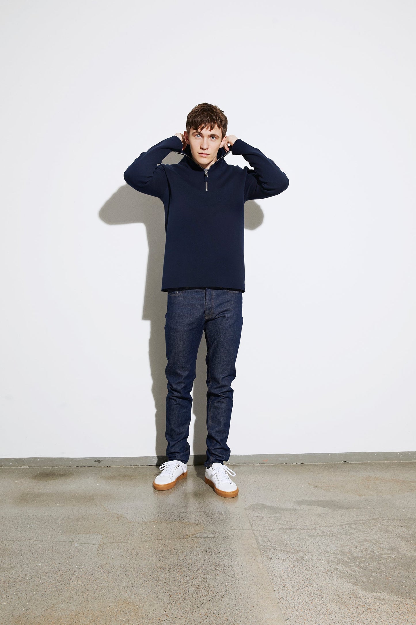 Cotton Stretch Kilar, Navy