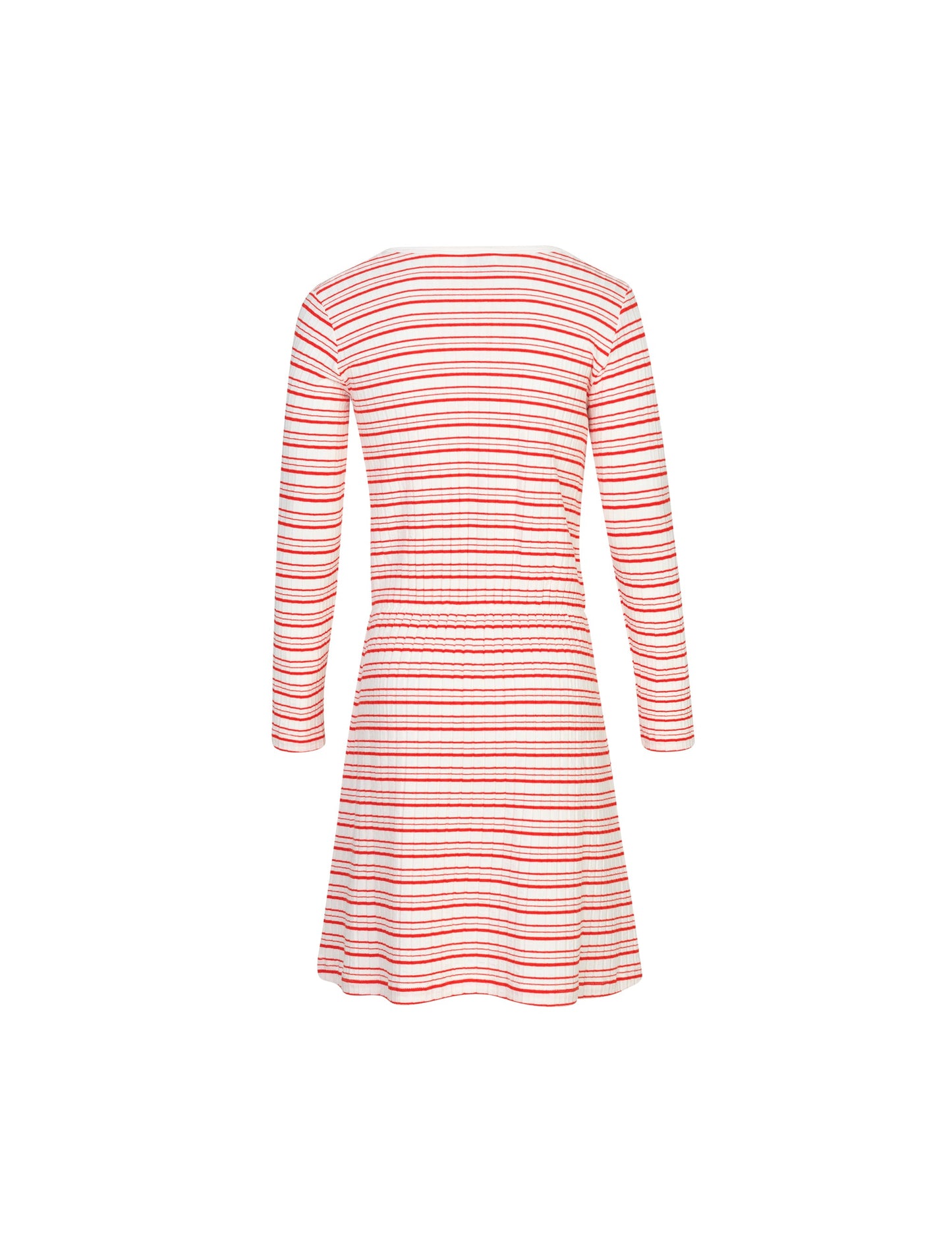 5x5 Cool Stripe Droni, Dark Ecru/Warm Red