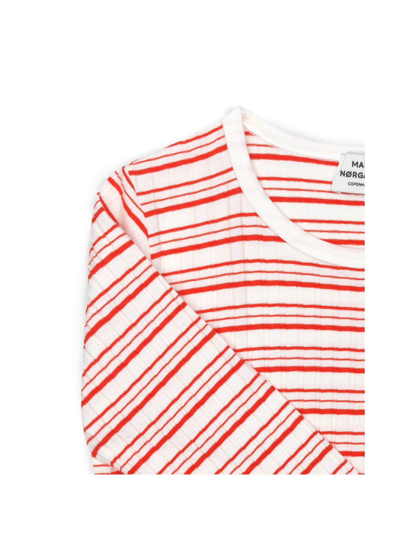 5x5 Cool Stripe Droni, Dark Ecru/Warm Red