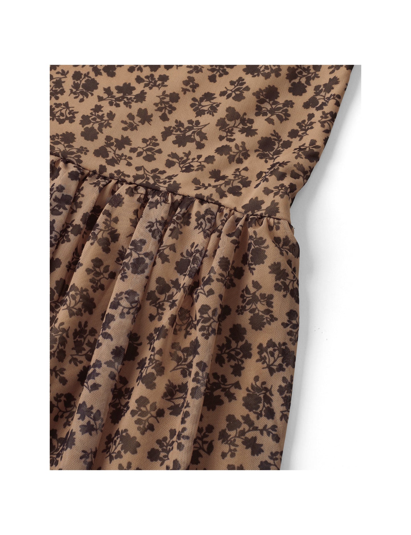 Flower Mesh Drussallina, Beige/Black