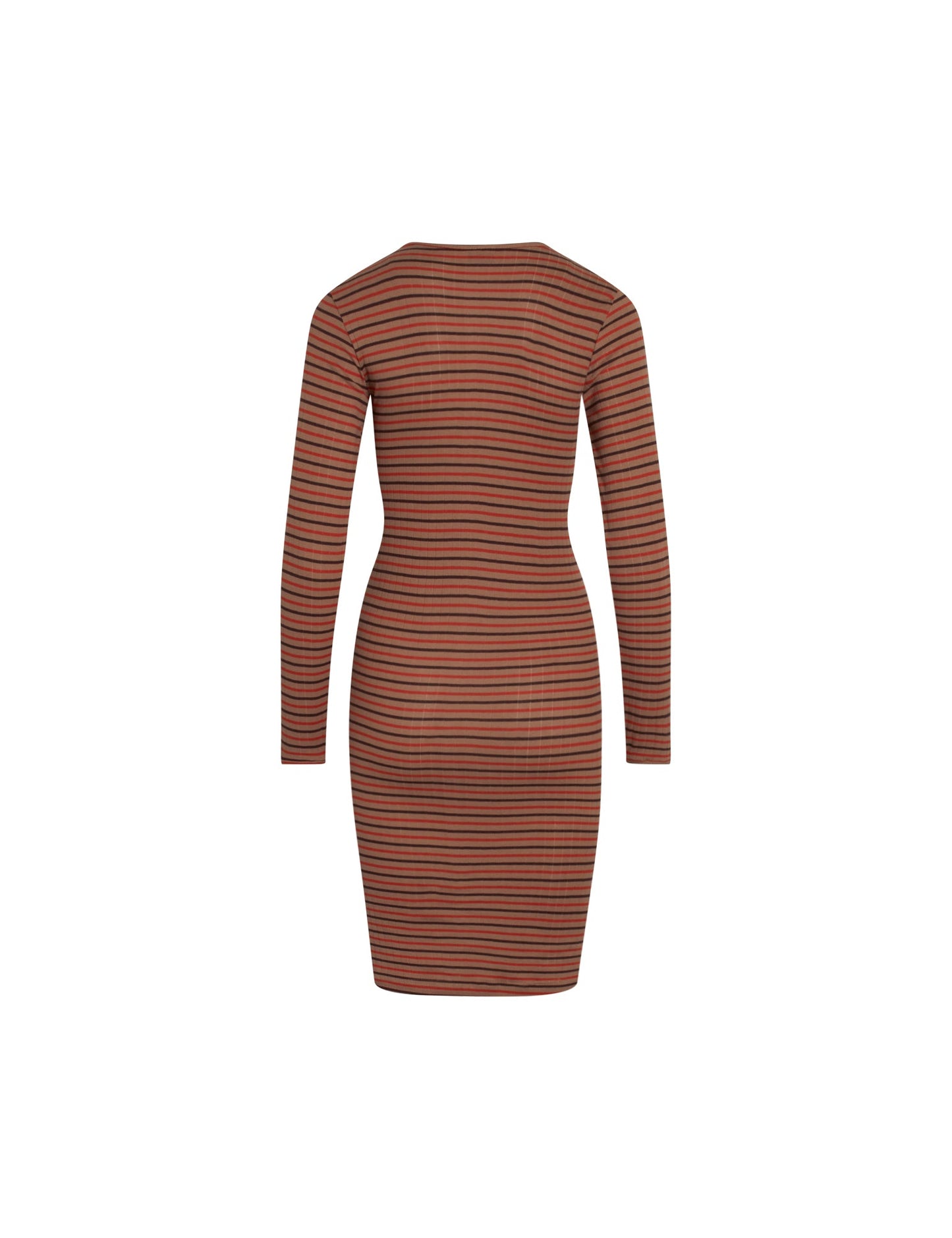 NPS John Dress Long Sleeve Tricolore, Camel/Rust/Brown