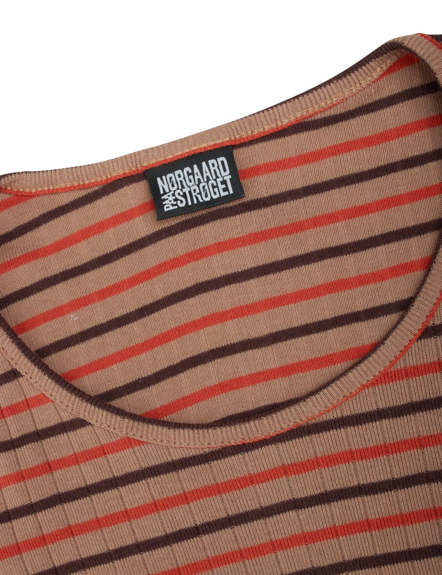 NPS John Dress Long Sleeve Tricolore, Camel/Rust/Brown