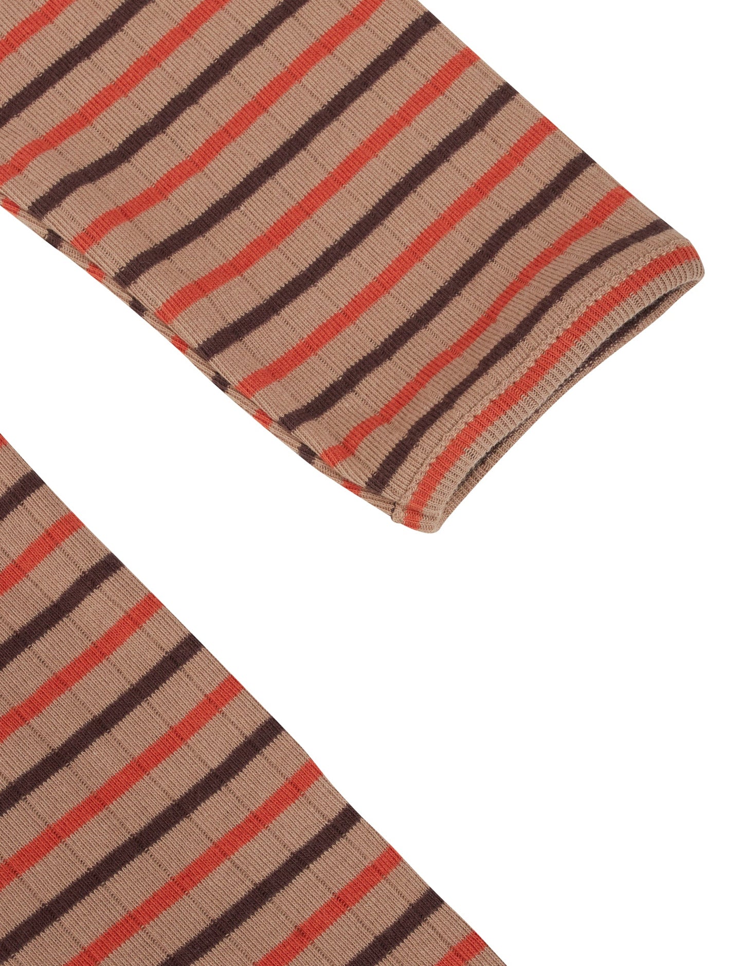 NPS John Dress Long Sleeve Tricolore, Camel/Rust/Brown