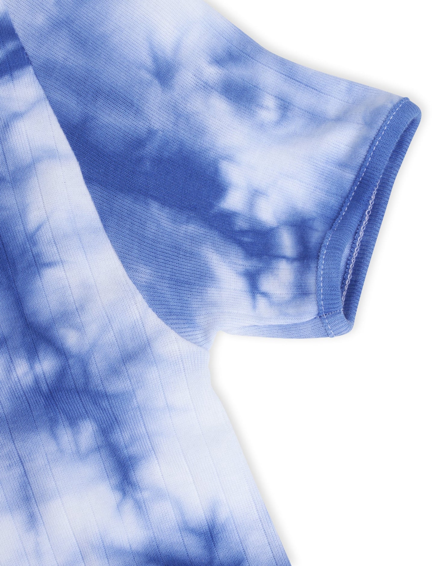 NPS Long John Dress Short Sleeve Tie Dye, Marine/White