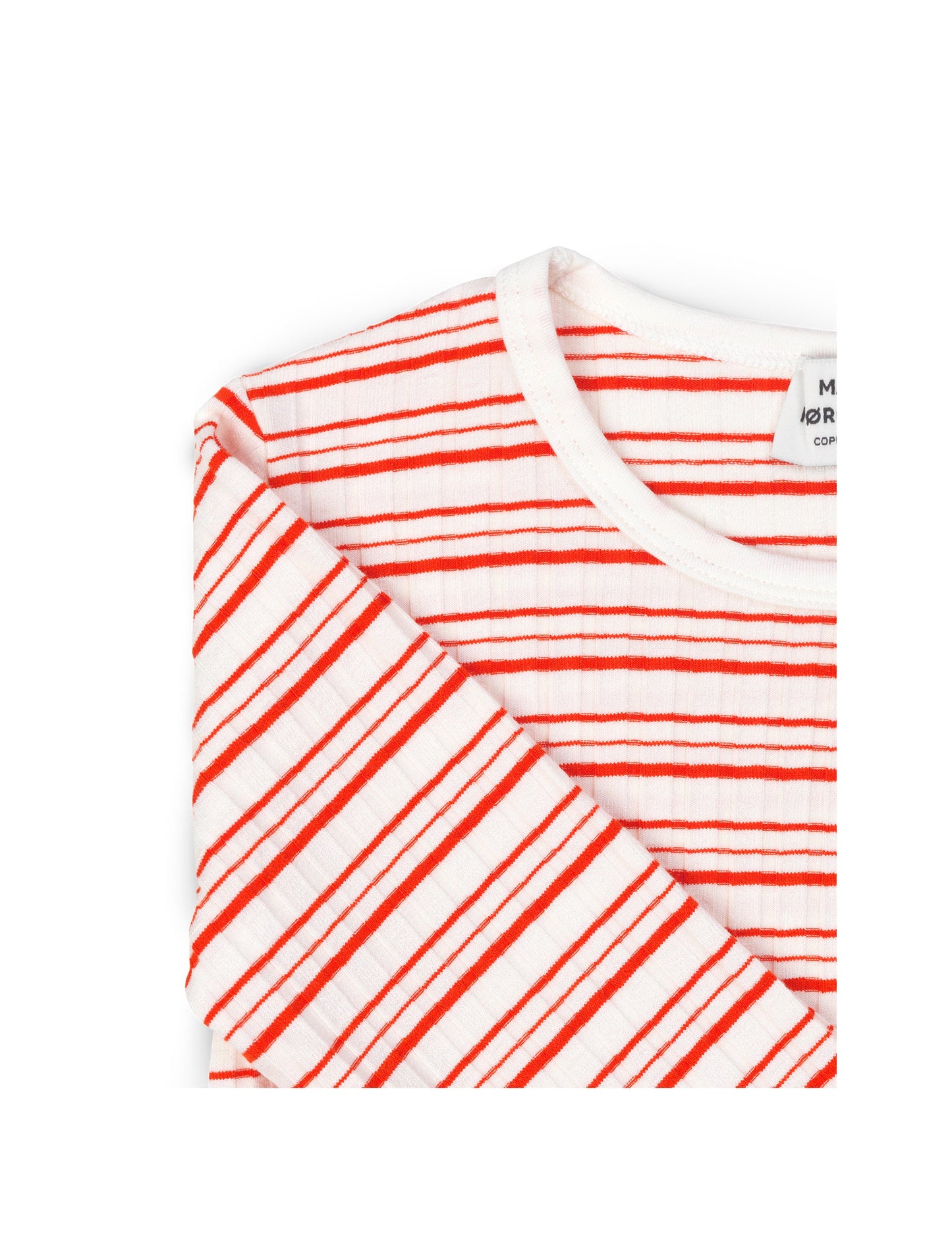 5x5 Cool Stripe Talino, Dark Ecru/Warm Red