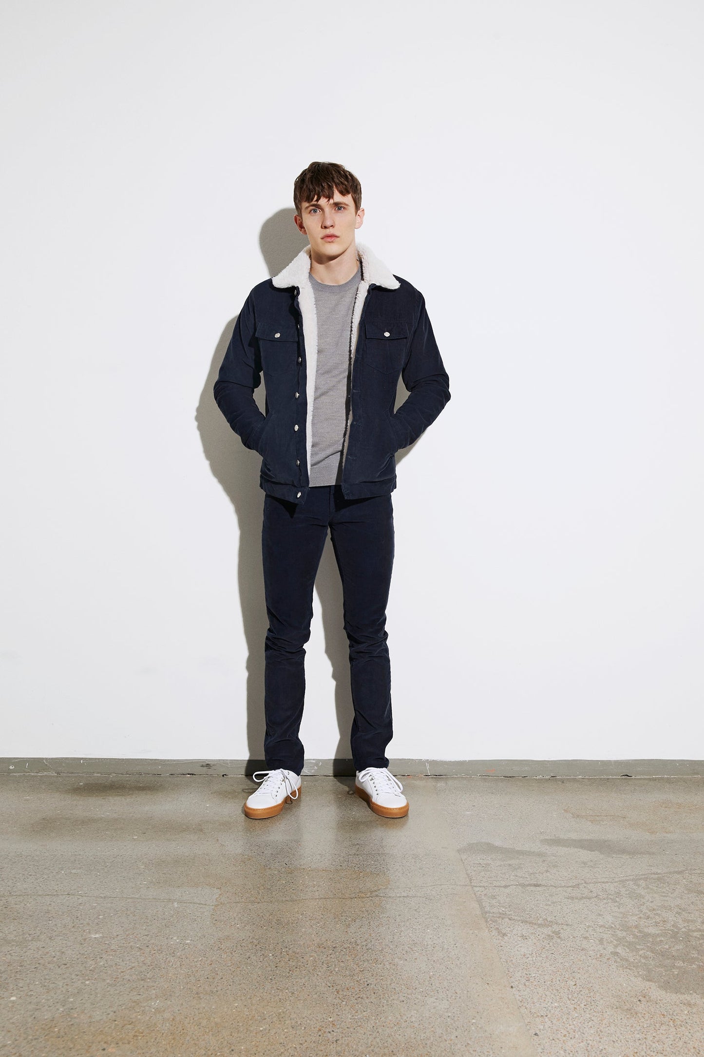 Sherpa Cord Jacket Zaggy, Sky Captain