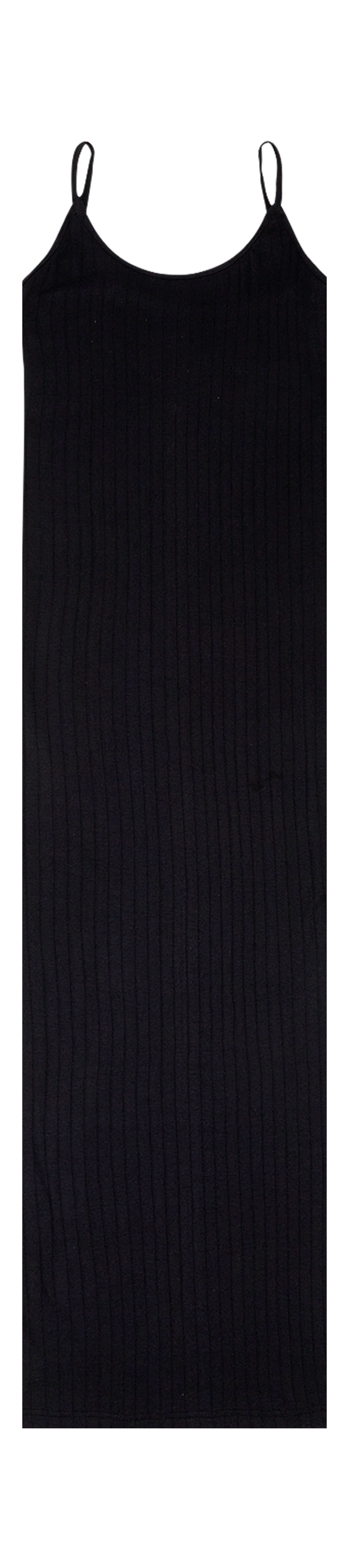 NPS Solid Strap Dress, Black
