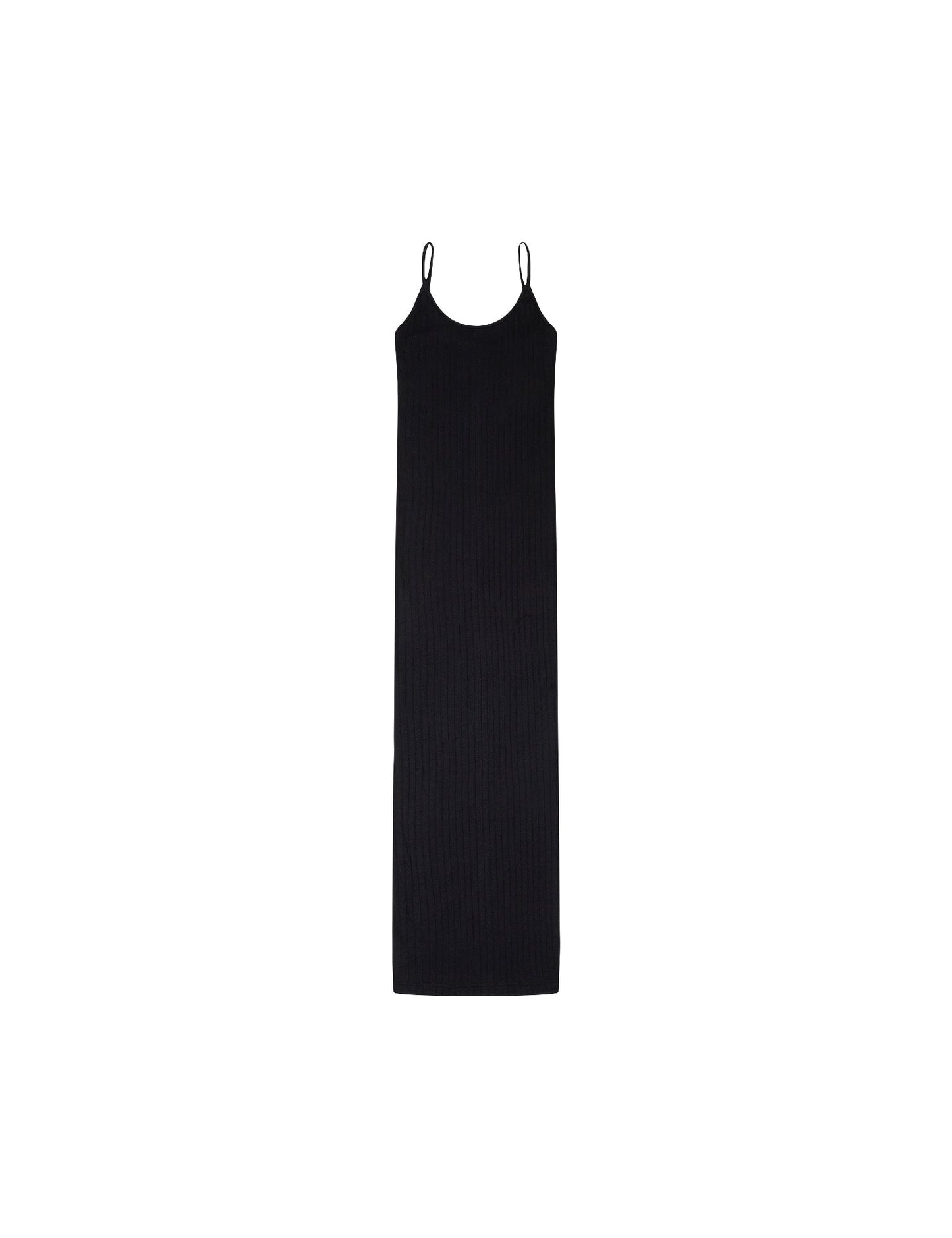 NPS Solid Strap Dress, Black