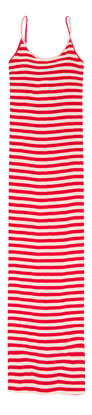 NPS Broadway Strap Dress, Red/Ecru
