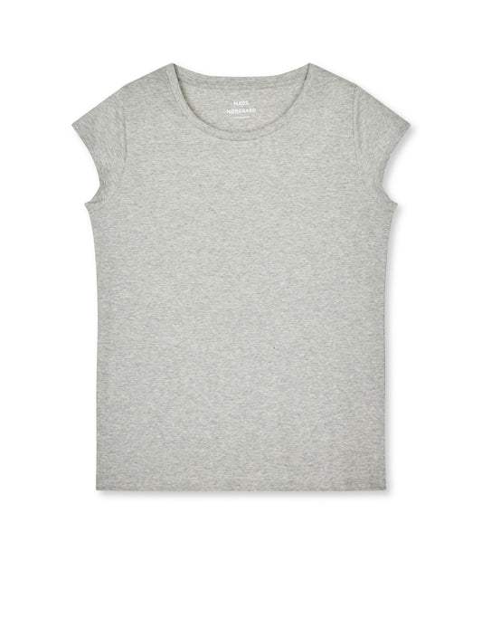 Fine Jersey Teasy Tee FAV, Light Grey Melange