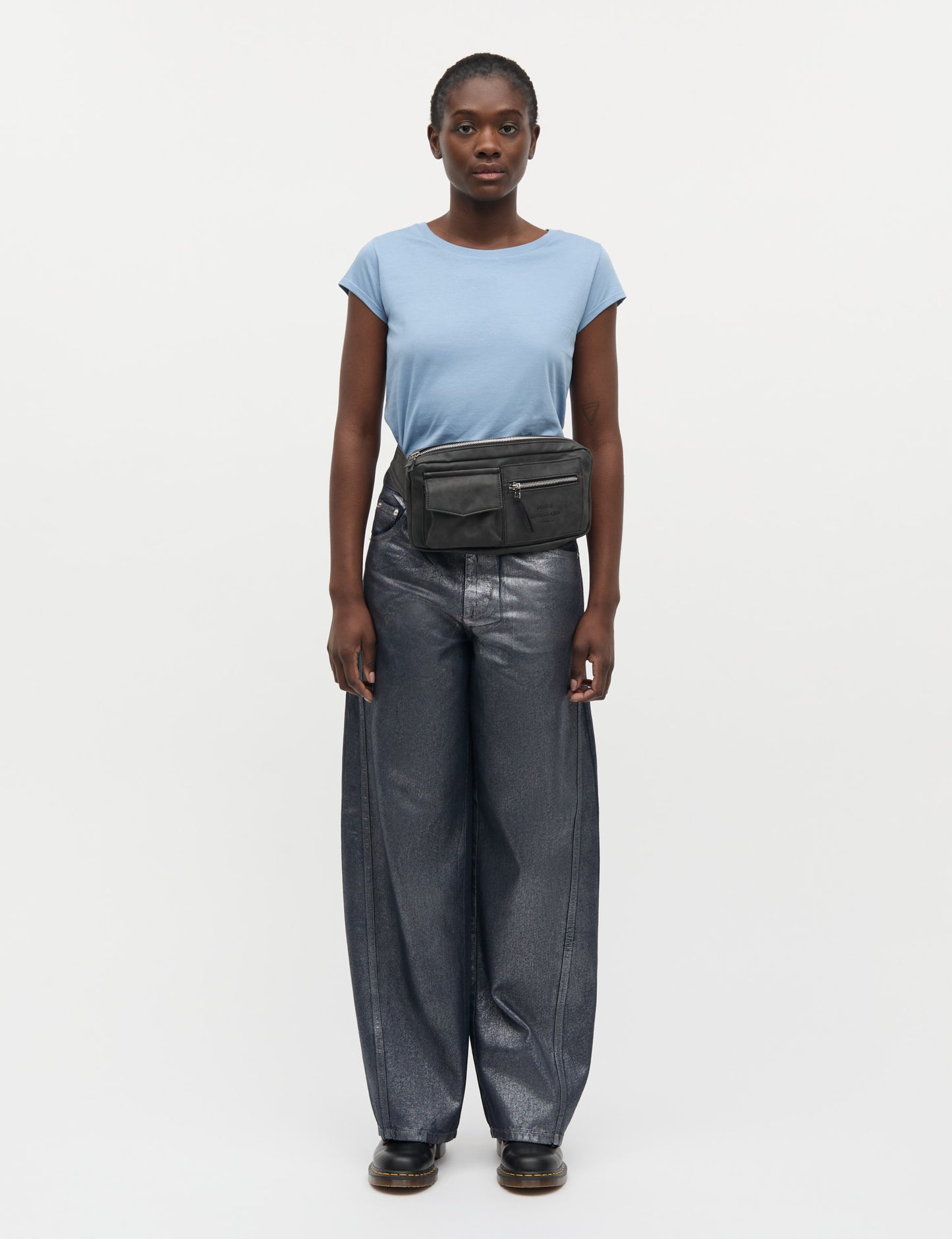 Fine Jersey Teasy Tee FAV, Faded Denim