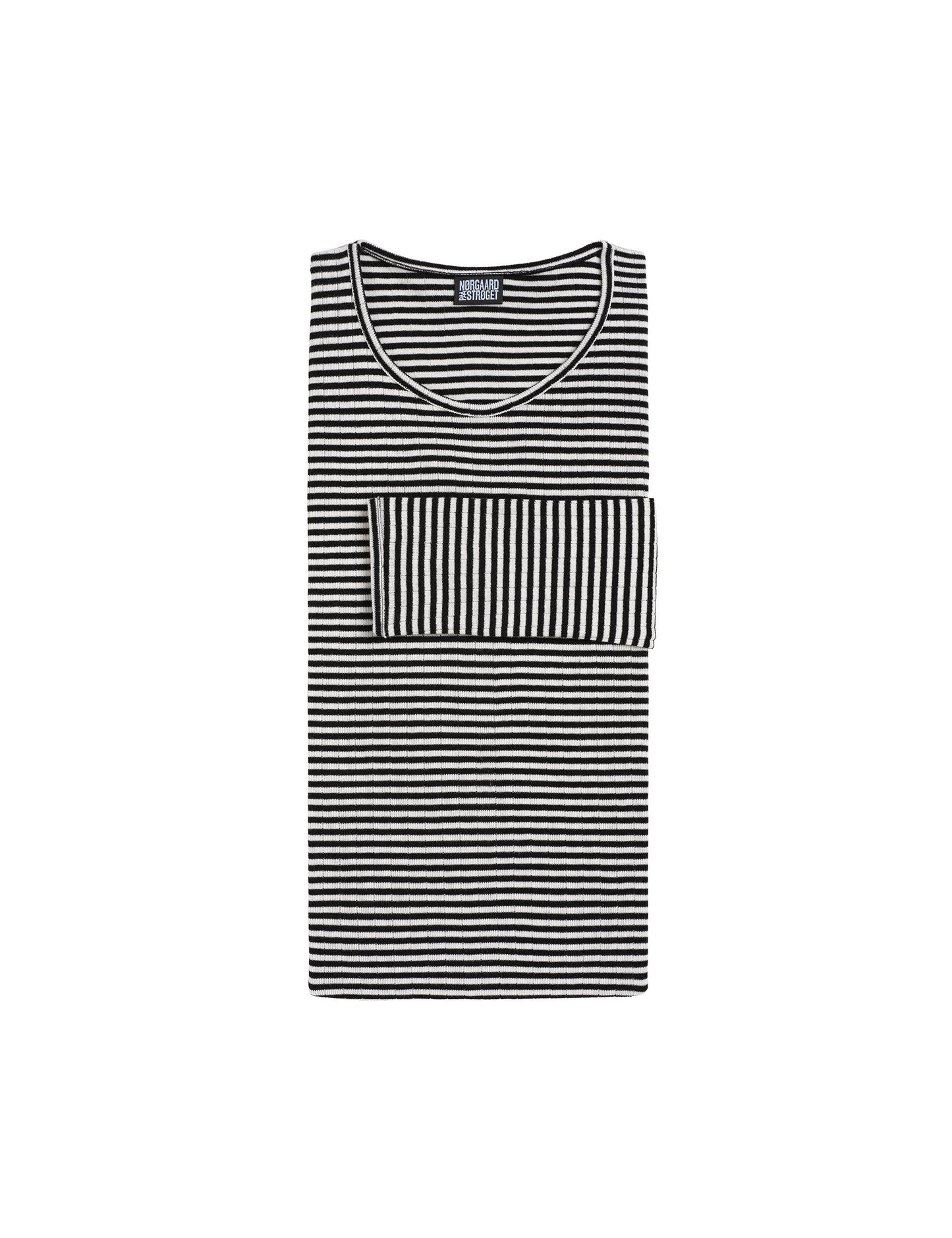 101 Fine Stripe, Black/Ecru