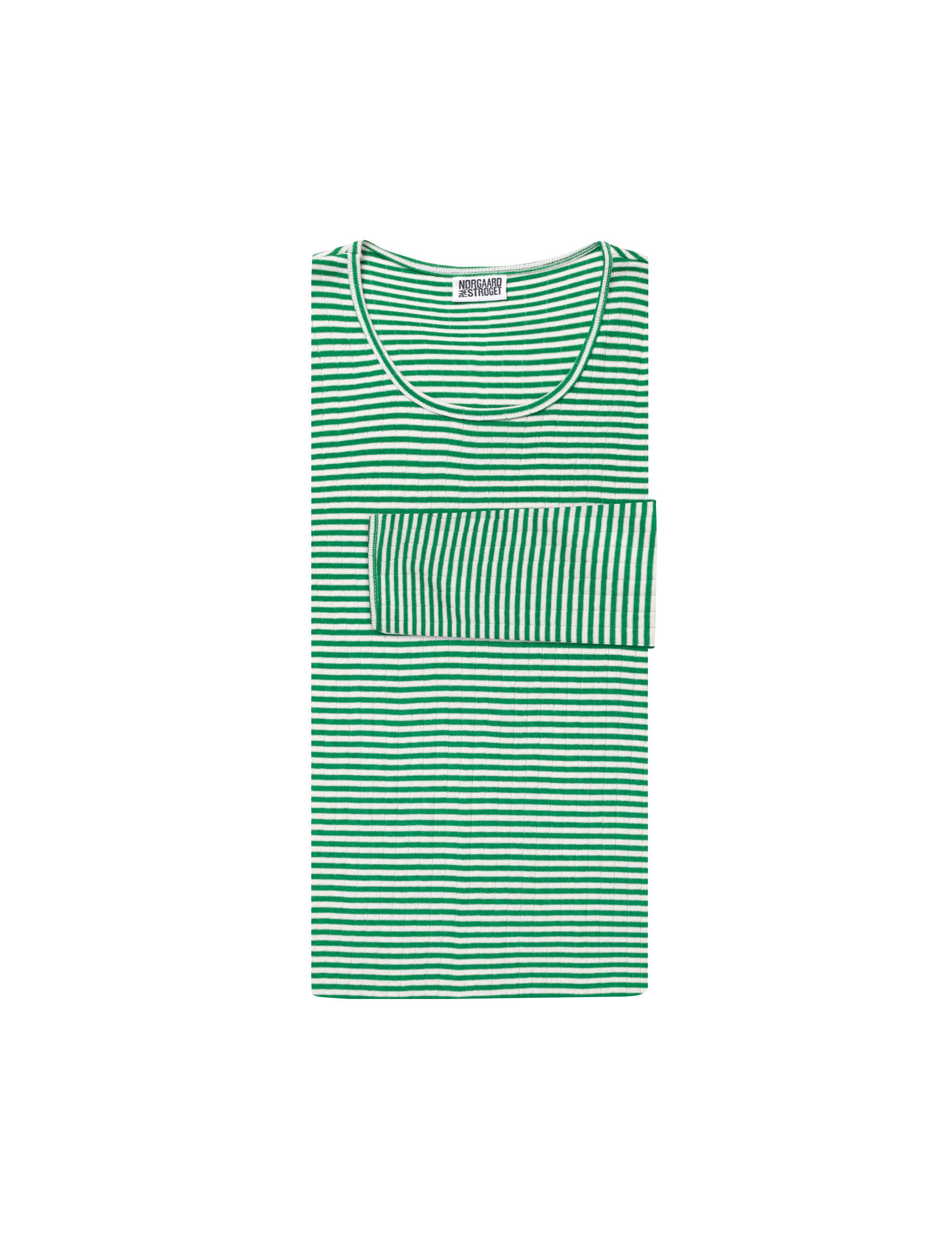 101 Fine Stripe, Green/Ecru – MADS NØRGAARD – COPENHAGEN