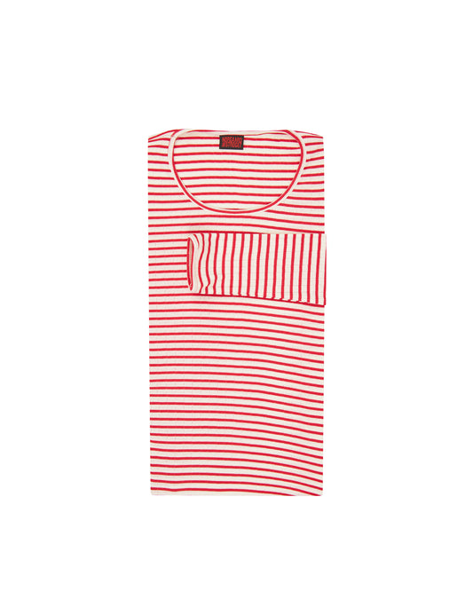 101 Teen NPS Stripes, Ecru/Red