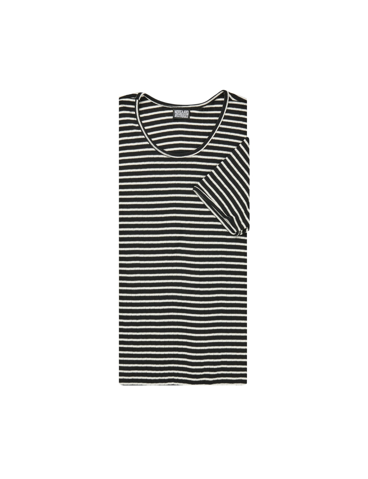 101 Short Sleeve NPS Stripes, Black/Ecru