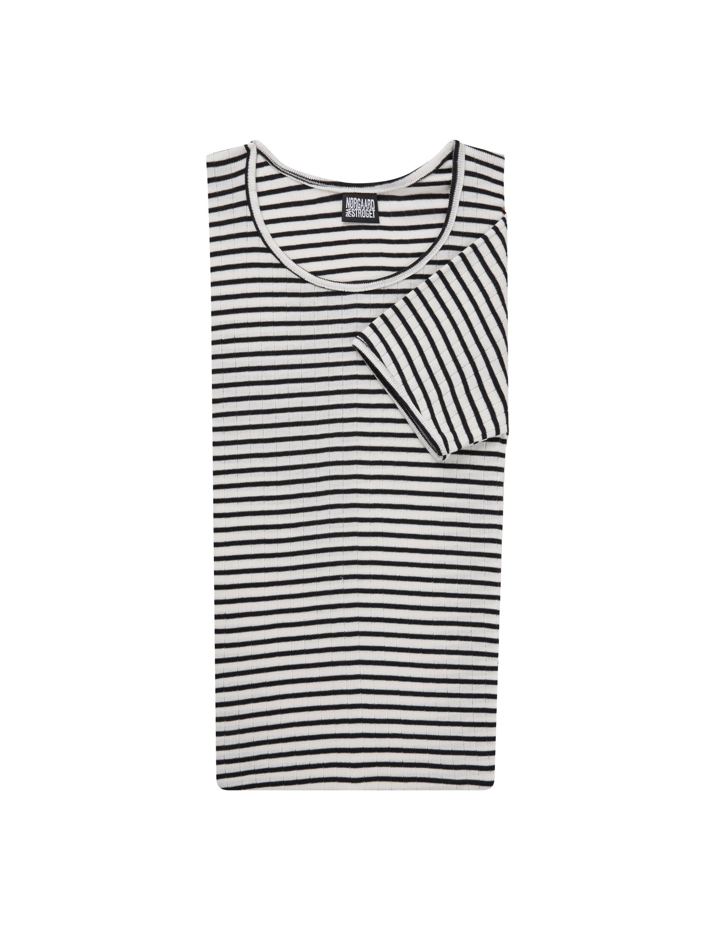 101 Short Sleeve NPS Stripes, Ecru/Black