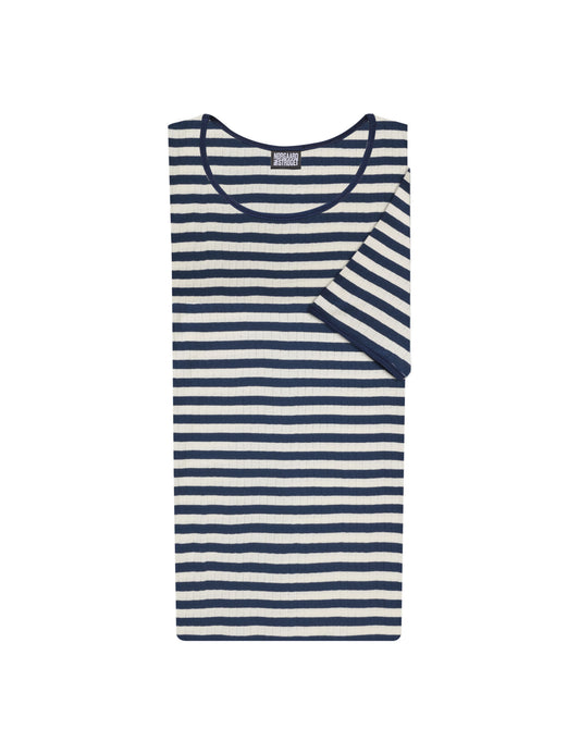 101 Short Sleeve Broadway, Marine/Ecru