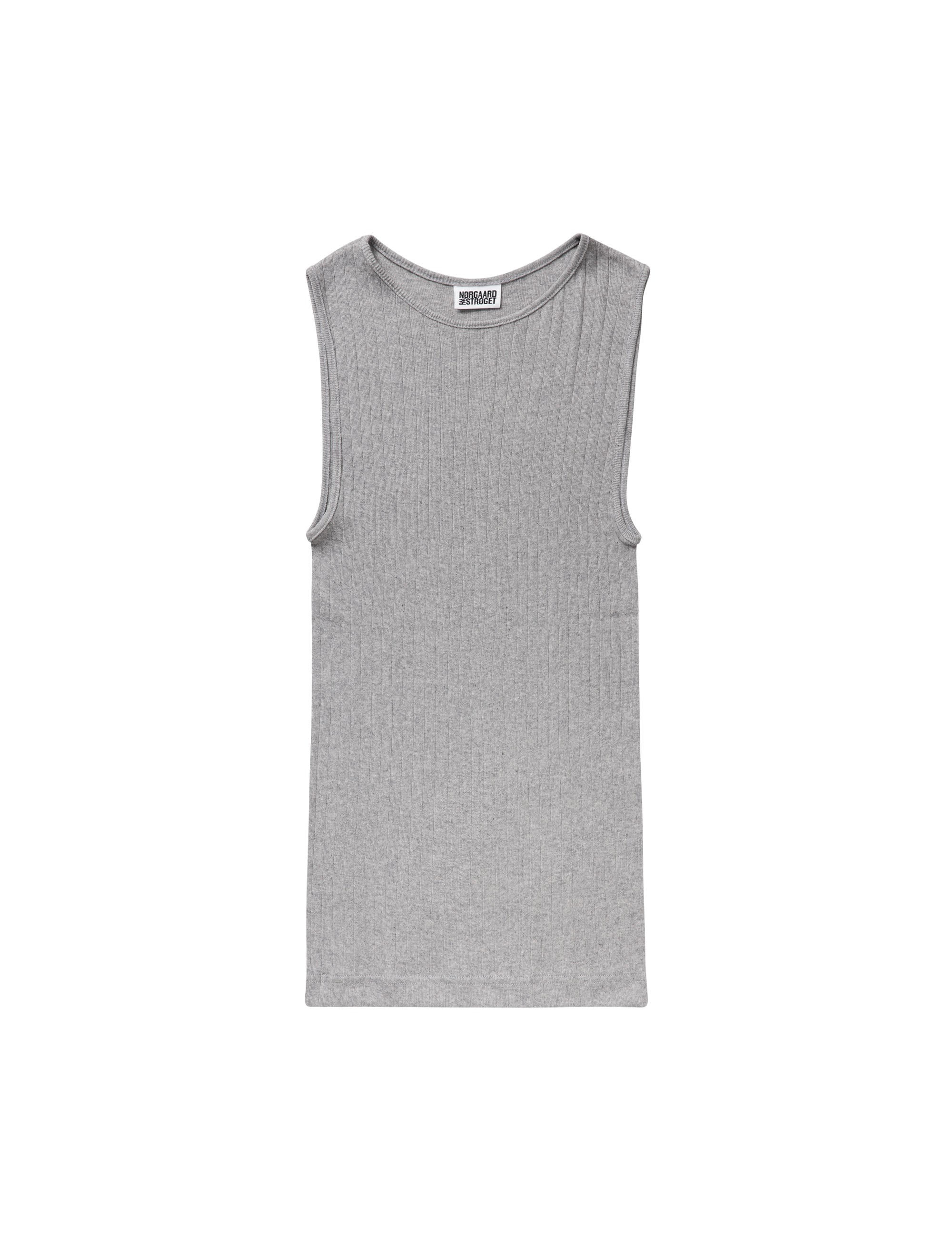 NPS Tank Top Melange, Light Grey Melange – MADS NØRGAARD – COPENHAGEN