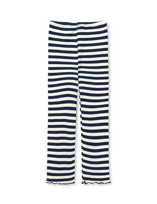 NPS Kids Frill Pants Broadway, Marine/Ecru