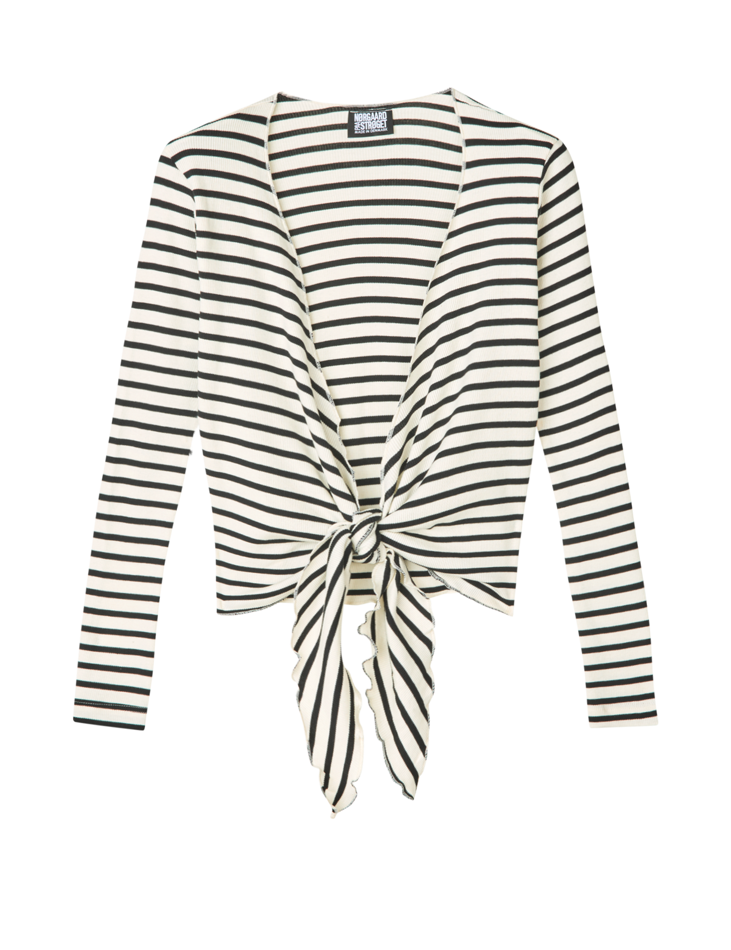 NPS Wrap Top NPS Stripe, Ecru/Black