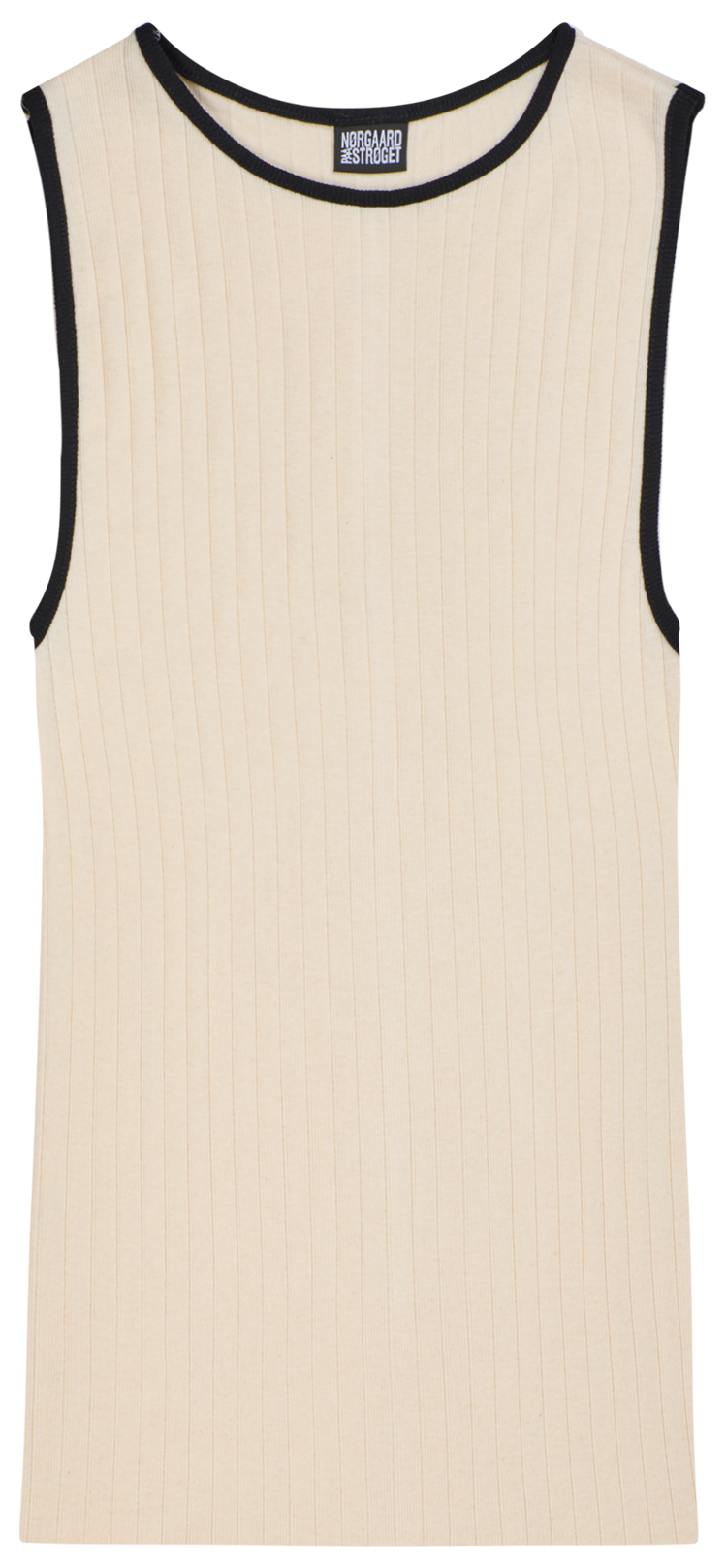 NPS Tank Top Kontrast, Ecru/Black