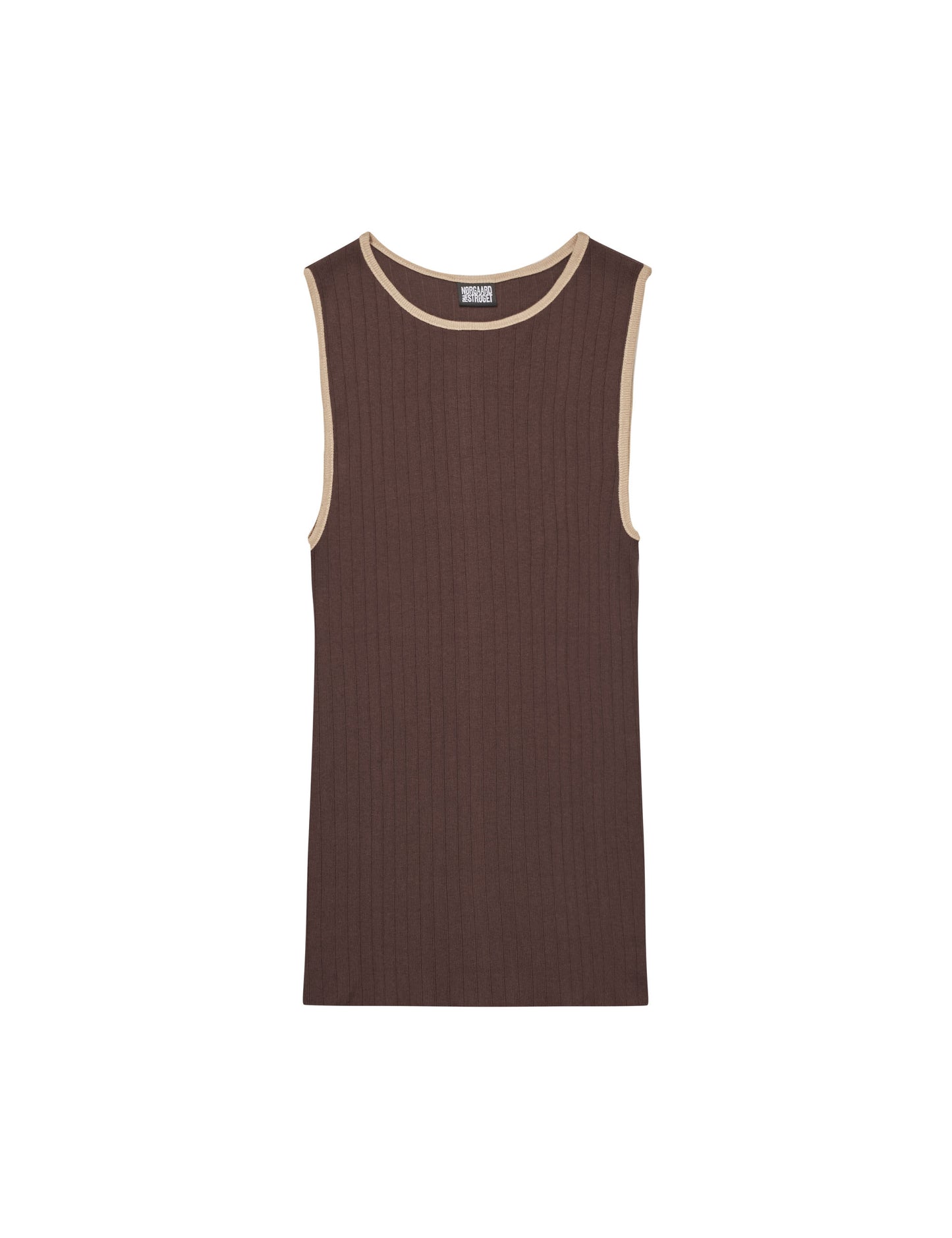 NPS Tank Top Kontrast, Brown/Camel