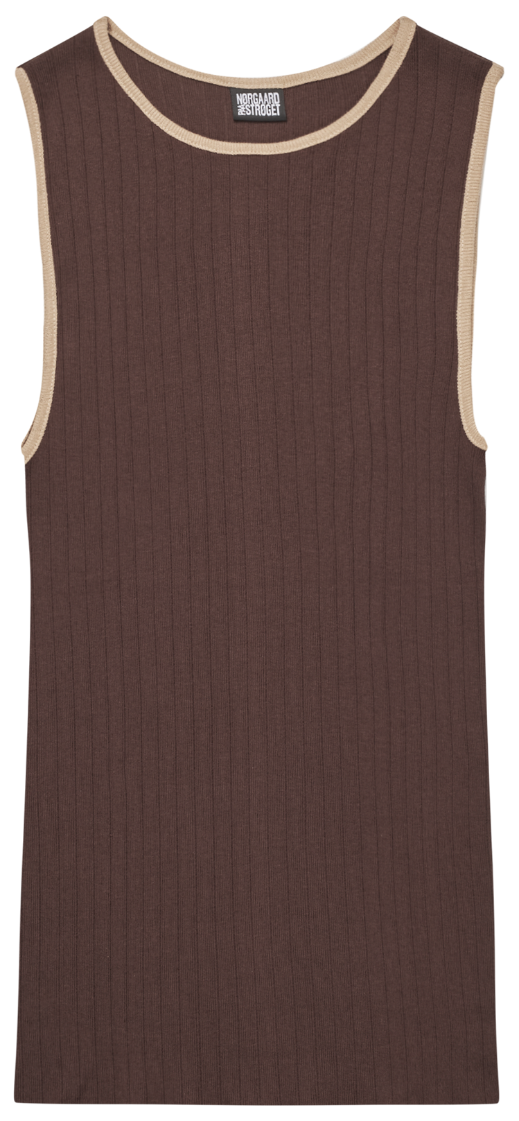 NPS Tank Top Kontrast, Brown/Camel