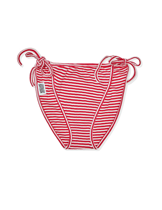 NPS Bikini Bottom, Red/Ecru