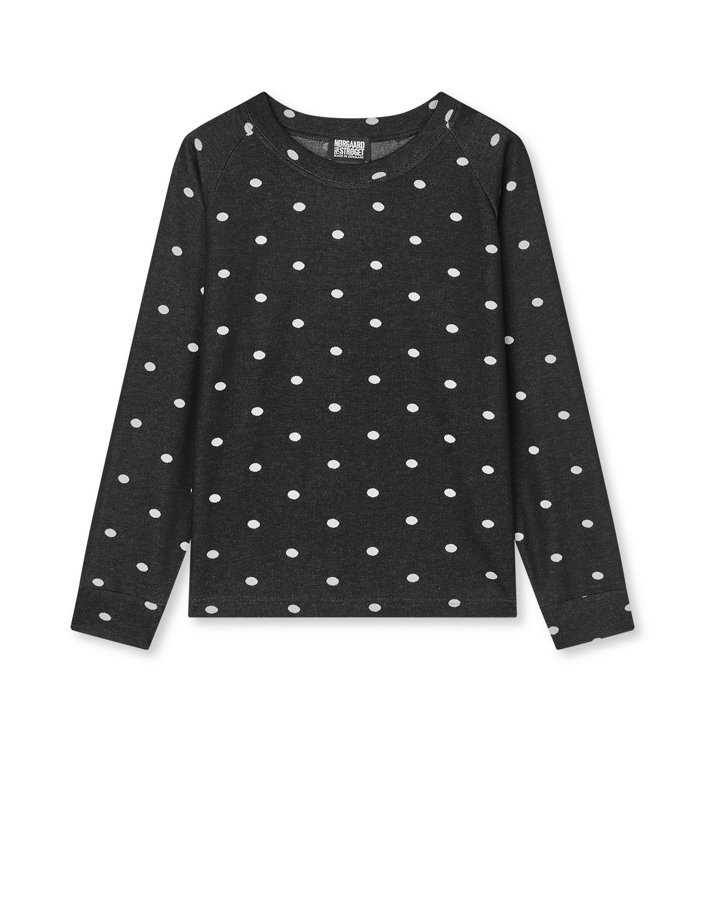 NPS Jaquard Dot Sweat, Black/Ecru