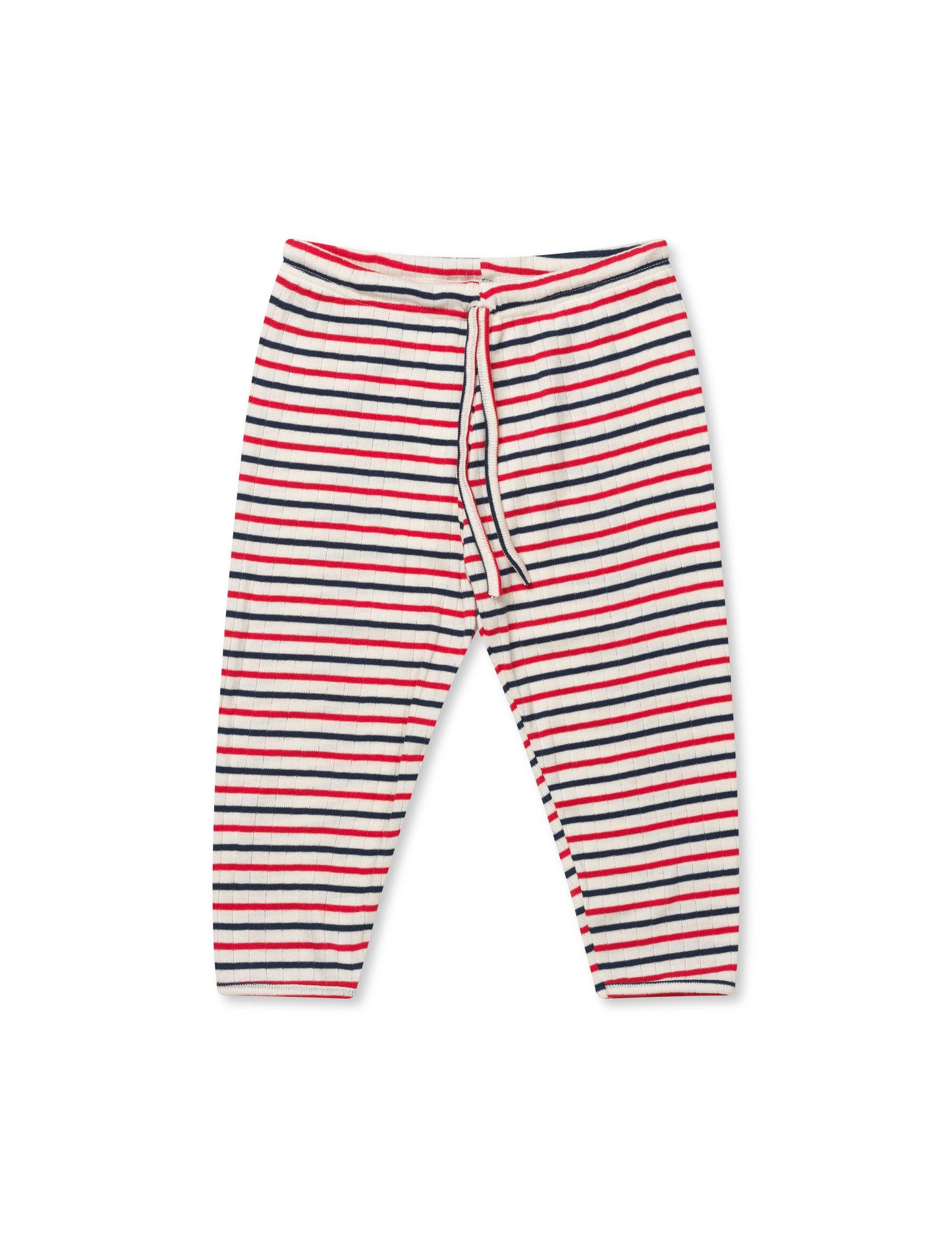 NPS Baby Pants To Tie Trico, Ecru/Red/Marine