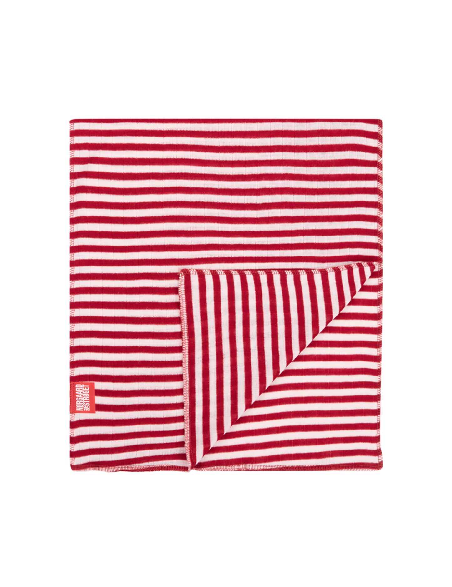 NPS Scarf Wool, Red/Ecru