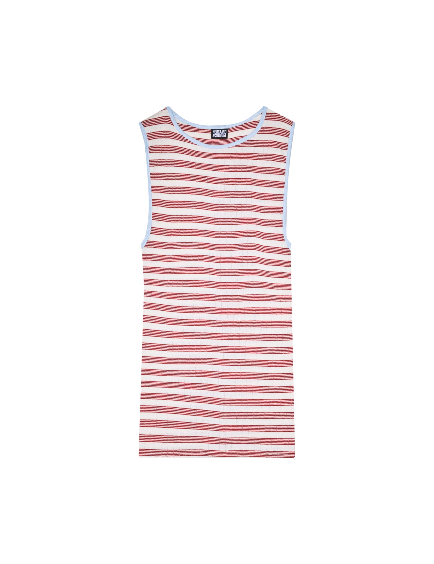 NPS Tank Top BW Stripe, Ecru/wine/Lt blue