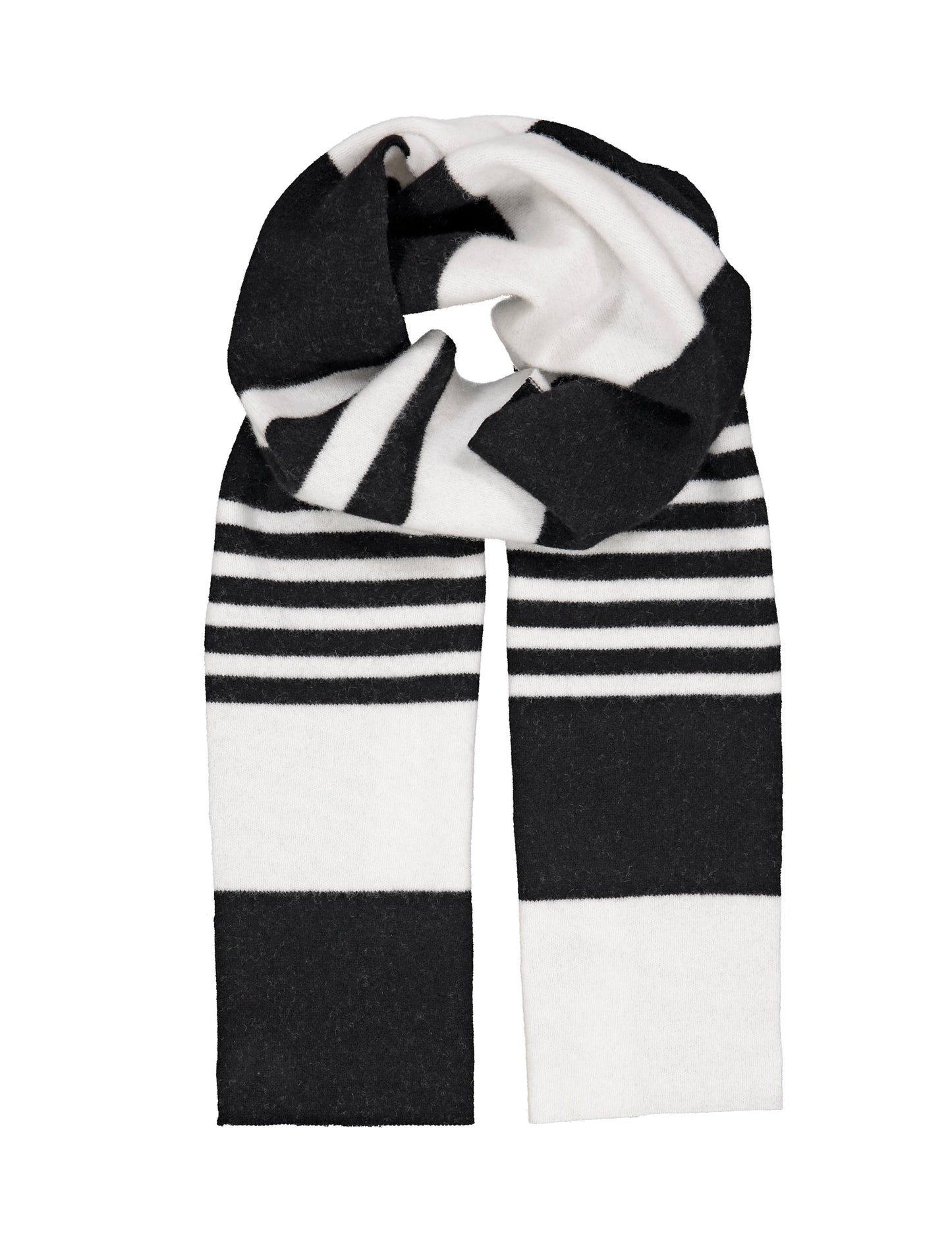 Scot Agus Stripe,  Irregular Stripe Black/White