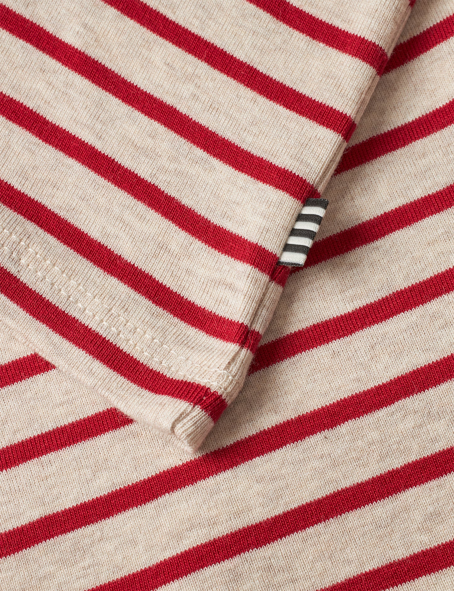 Soft Striped Rib Tobinino, Red / Nature Mel