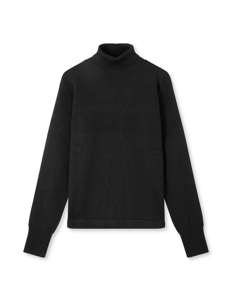 Wool Klemens Knit, Black – MADS NØRGAARD – COPENHAGEN