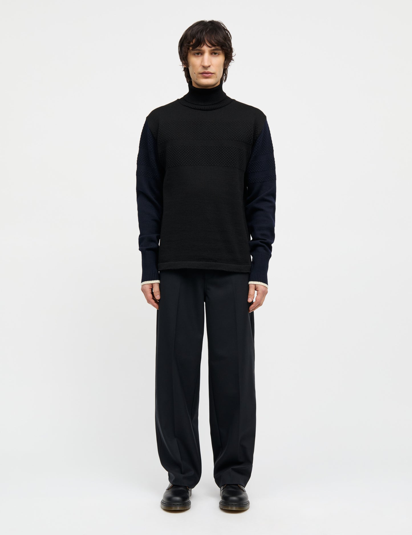 Wool Klemens Knit, Parisian Night/Black