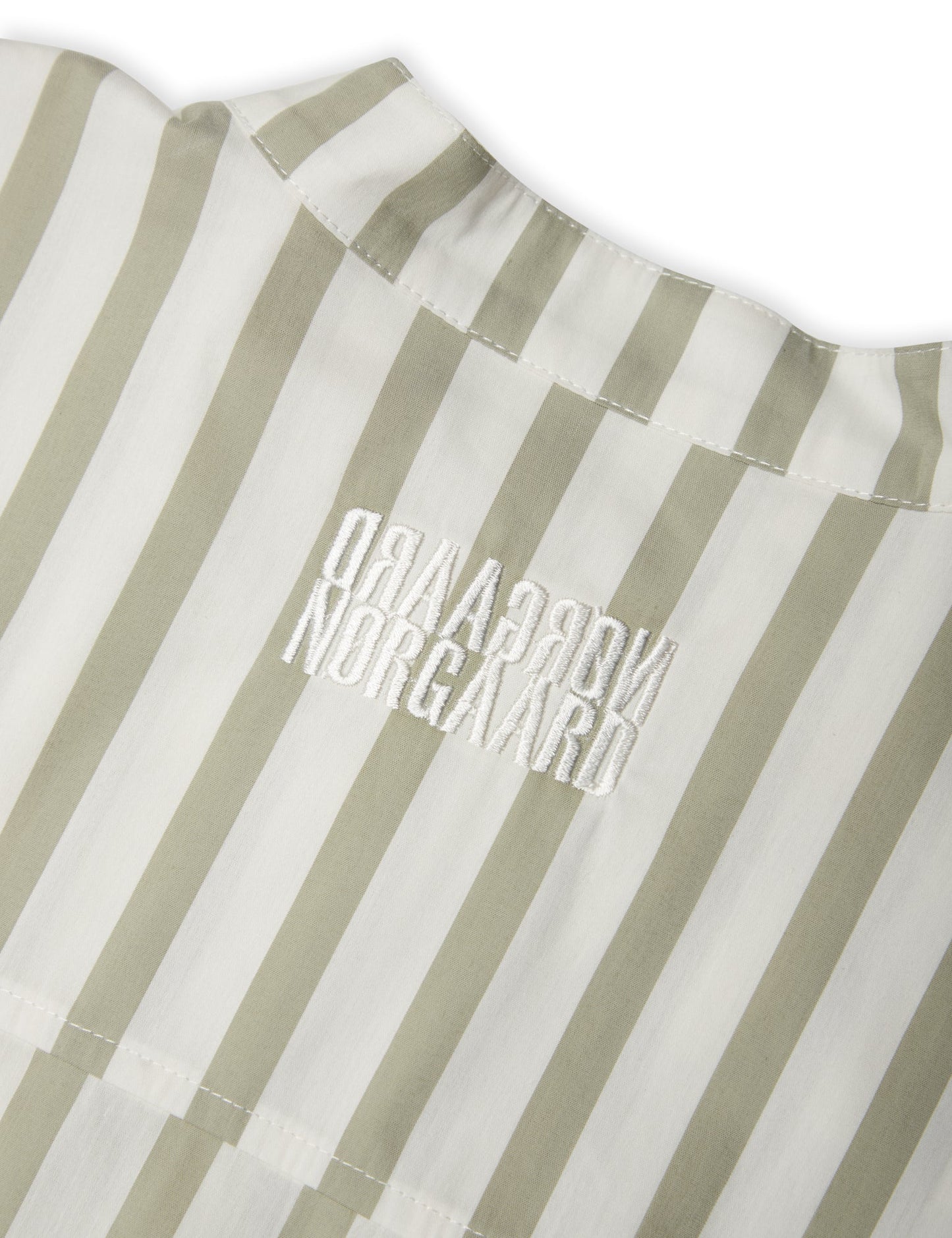 Organic Poplin Frannie Shirt,  Candy Stripe Elm/White Alyssum