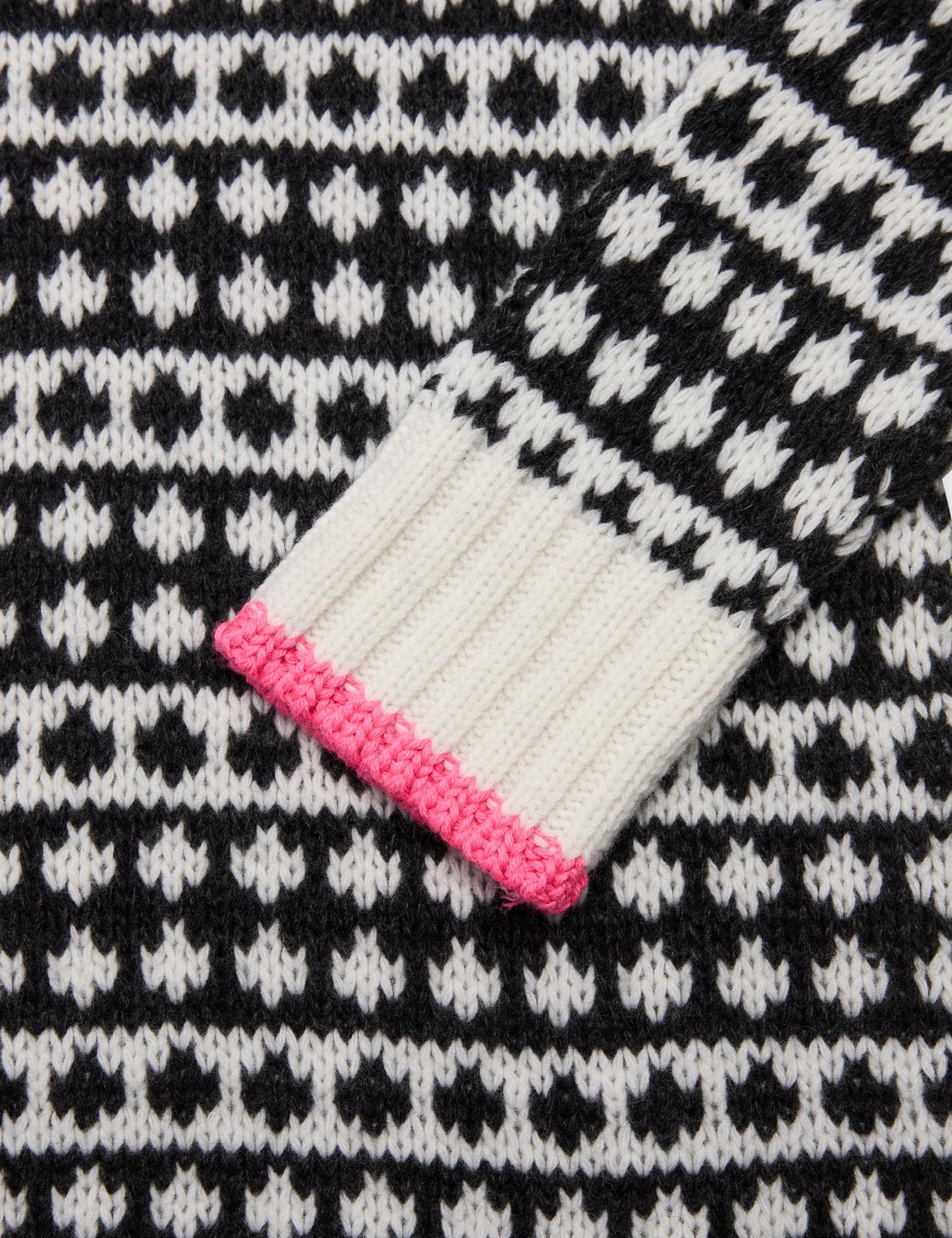 Recycled Iceland Kimilla Sweater,  Dark Grey Melange/Winter White
