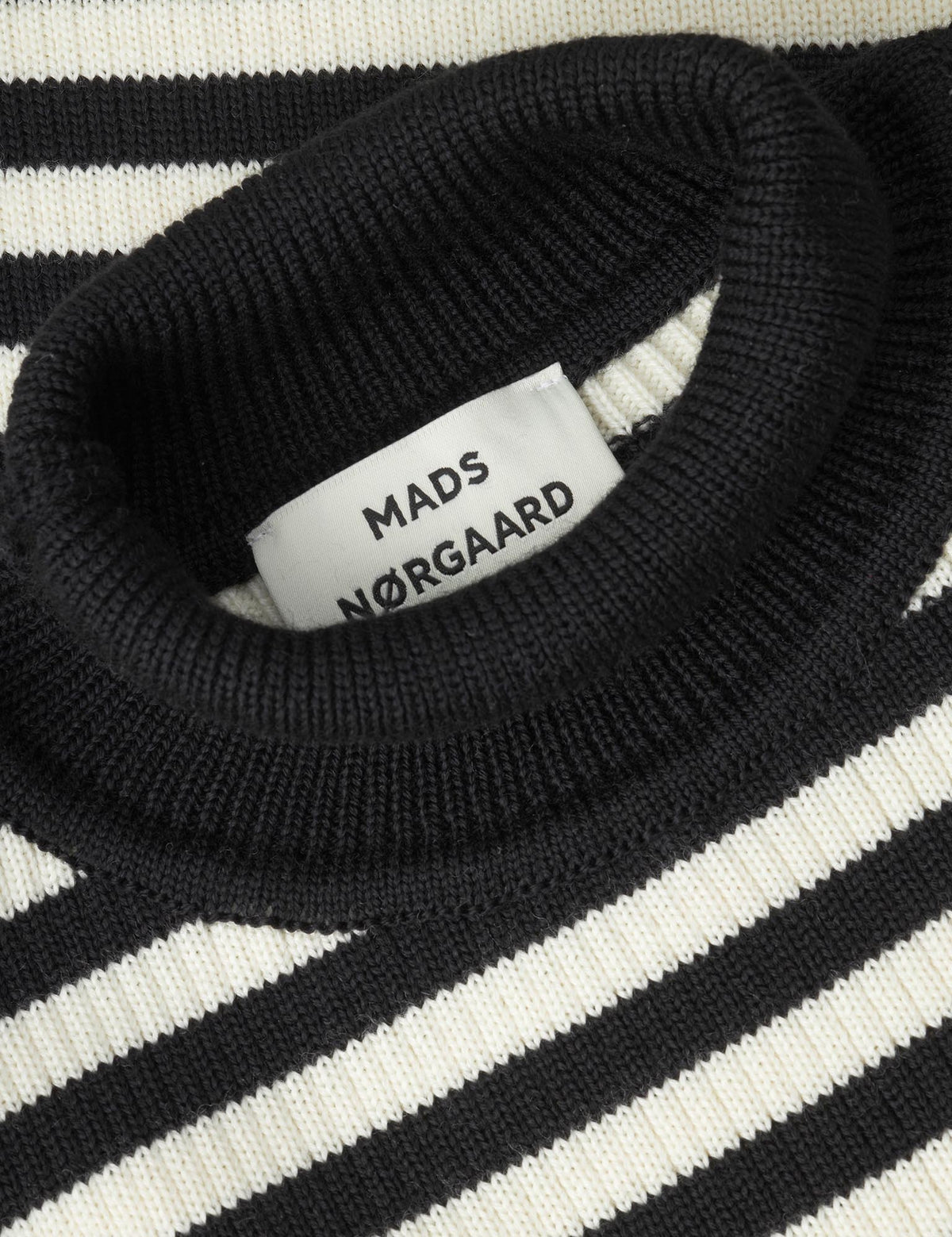 Sailor Wool Dane Sweater,  Black / White Alyssum