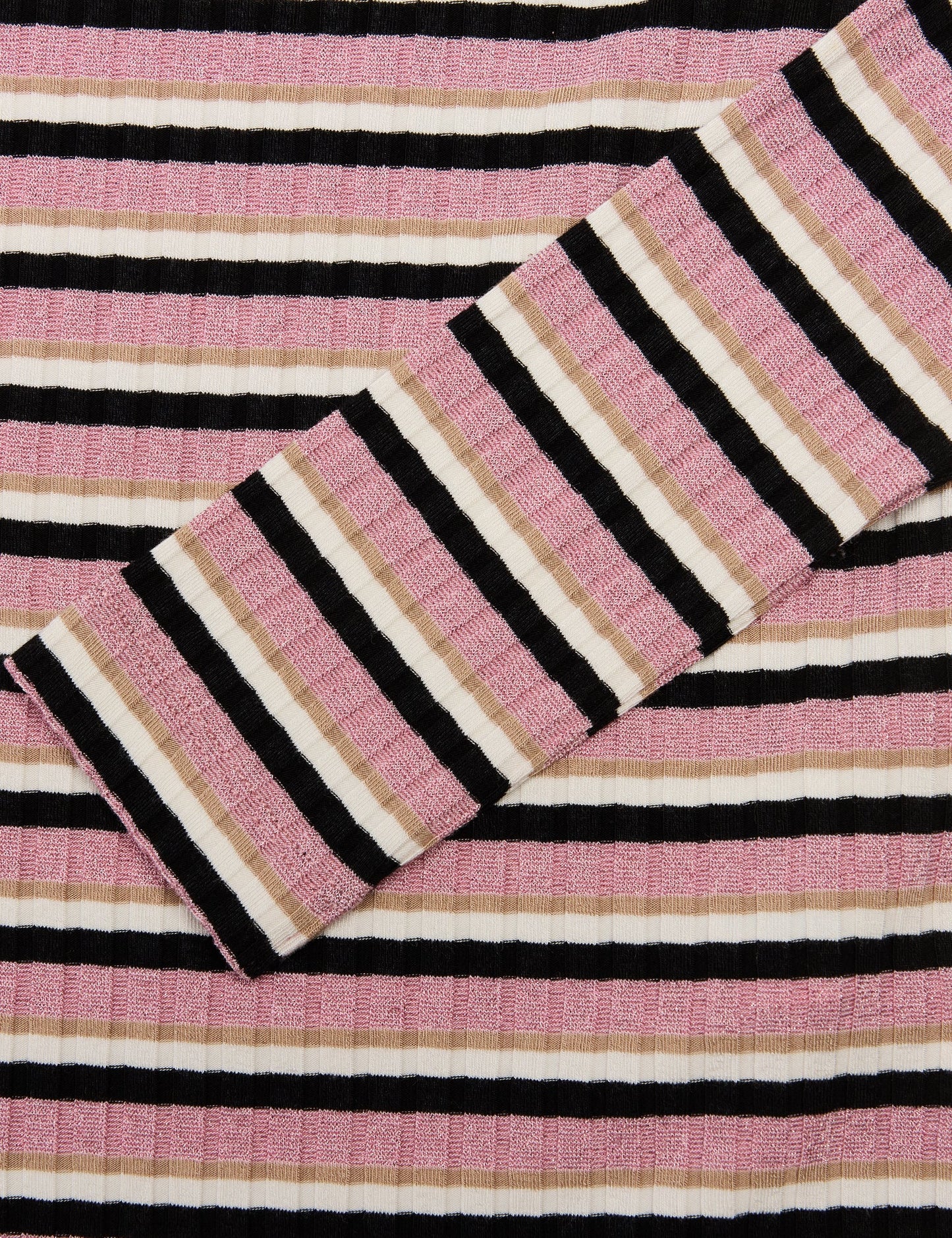 5x5 Lurex Stripe Talika Top,  5x5 Stripe Pink Lavender