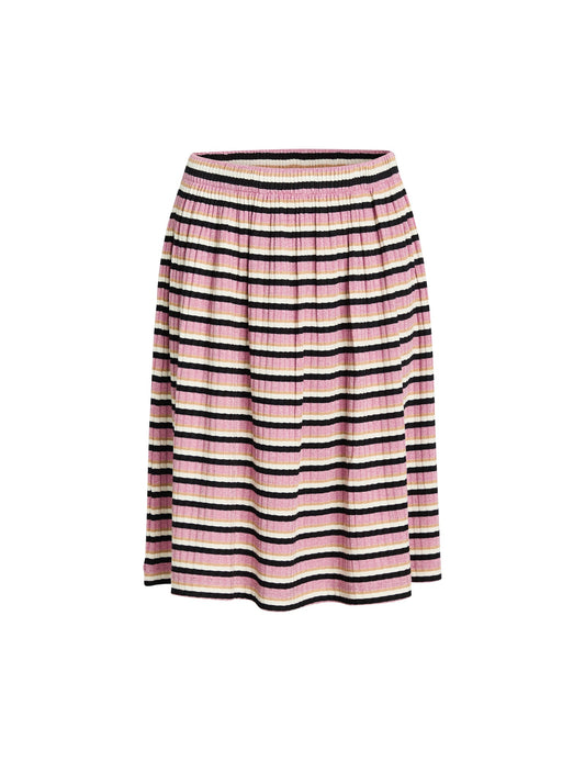 5x5 Lurex Stripe Sagalina Skirt,  5x5 Stripe Pink Lavender